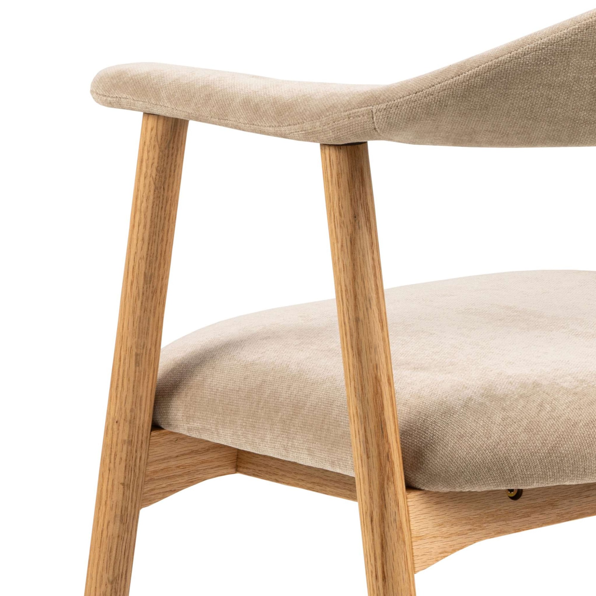 ACTONA GROUP Chaise de salle à manger »Addi, Stuhl, 2er-Set, gepolstert, Moderner Stil, Gestell aus Eiche« () lot de 2, rembourré, housse disponible en plusieurs couleurs