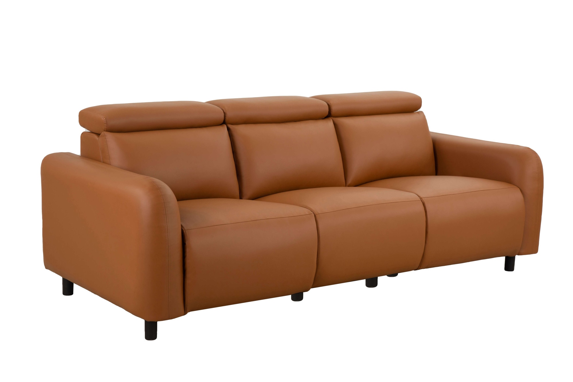 Home affaire 3-places »SKAANE Lederoptik, 229 cm, manuelle-u. elektrische Relaxfunktion« Relax-Funktion in 2 Sitzen, Kopfteilverstellung, Federkernpolsterung