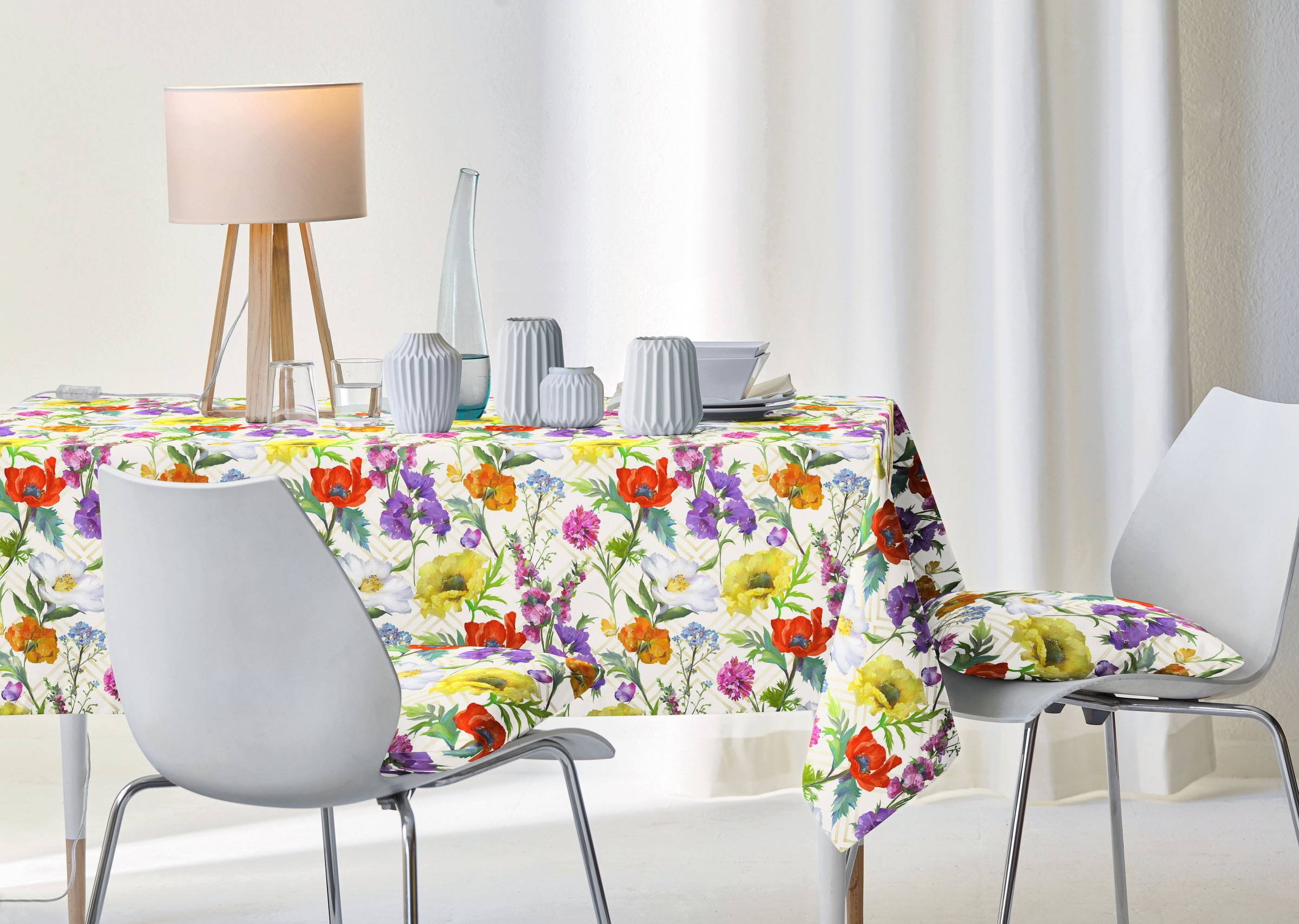 APELT Nappe »7001« Fleurs d'été en all-over