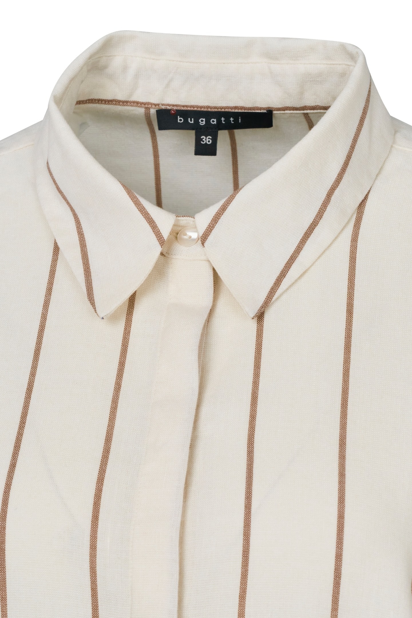 bugatti Blouse à manches courtes aus Leinen-Mix