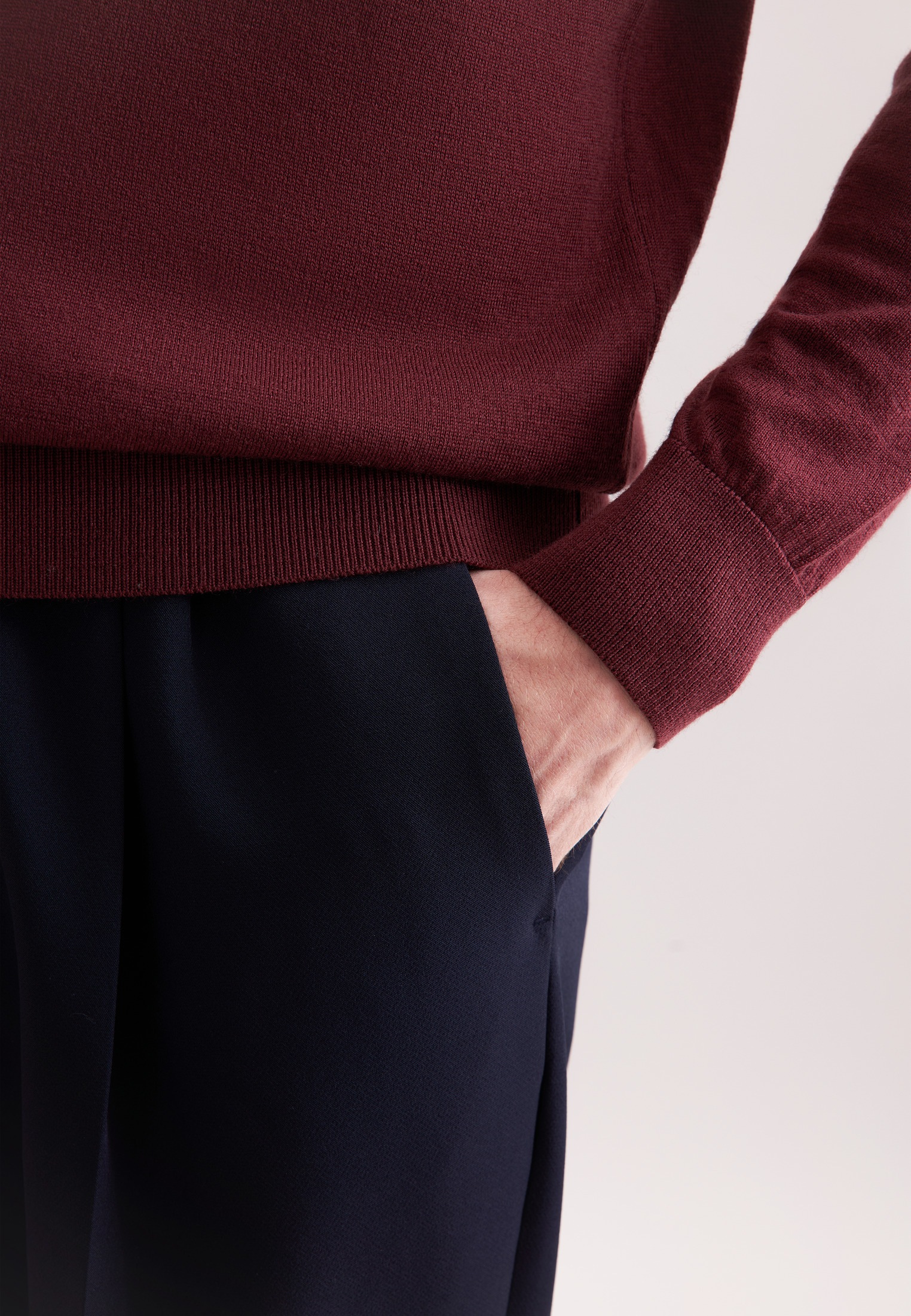 seidensticker Pull-over »Schwarze Rose« 1/1 Rundhals Uni