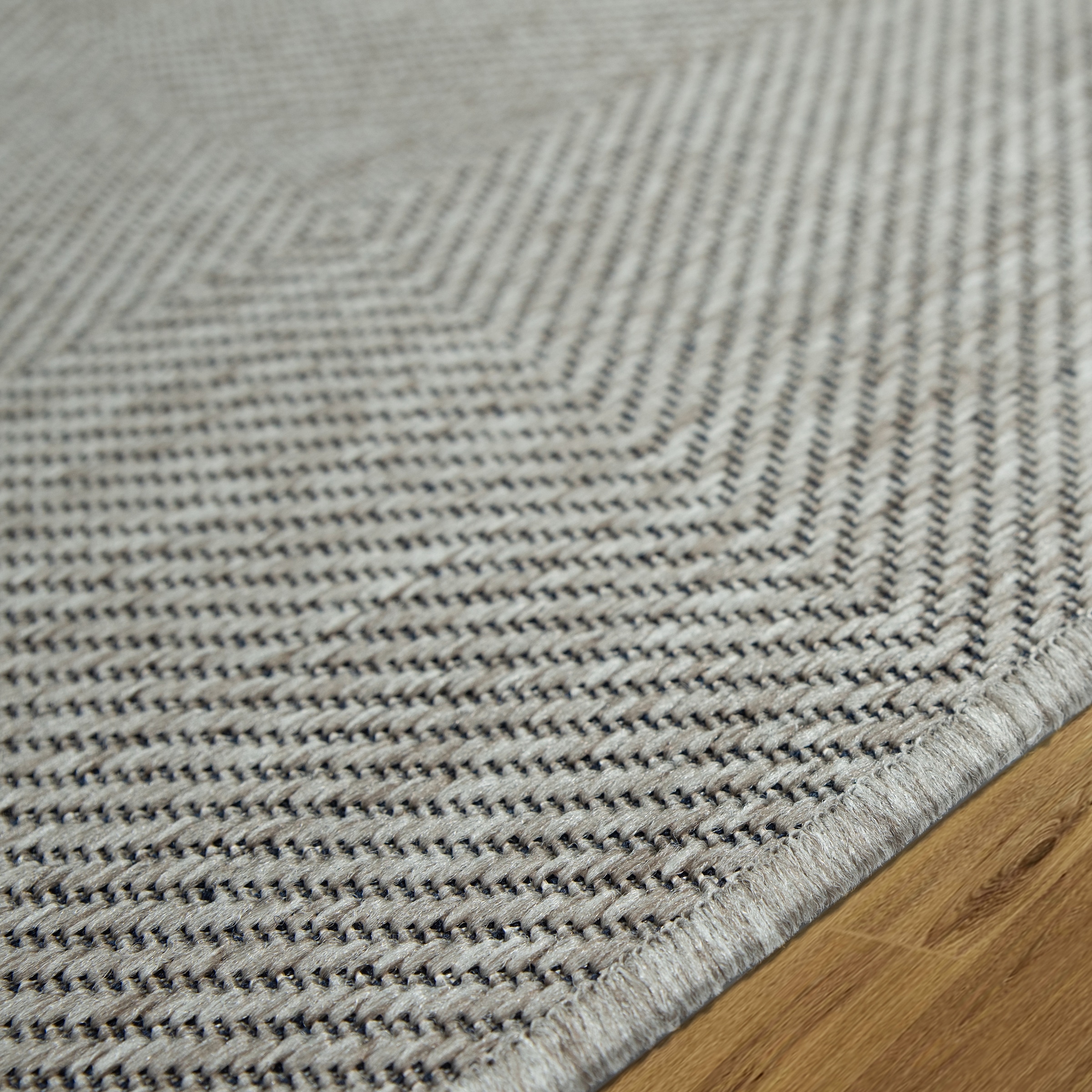 GOODproduct Tapis »Anna, auch als Läufer erhältlich« Rectangulaire 3 mm Höhe adapté intérieur et extérieur, aspect sisal, résistant aux intempéries et aux UV