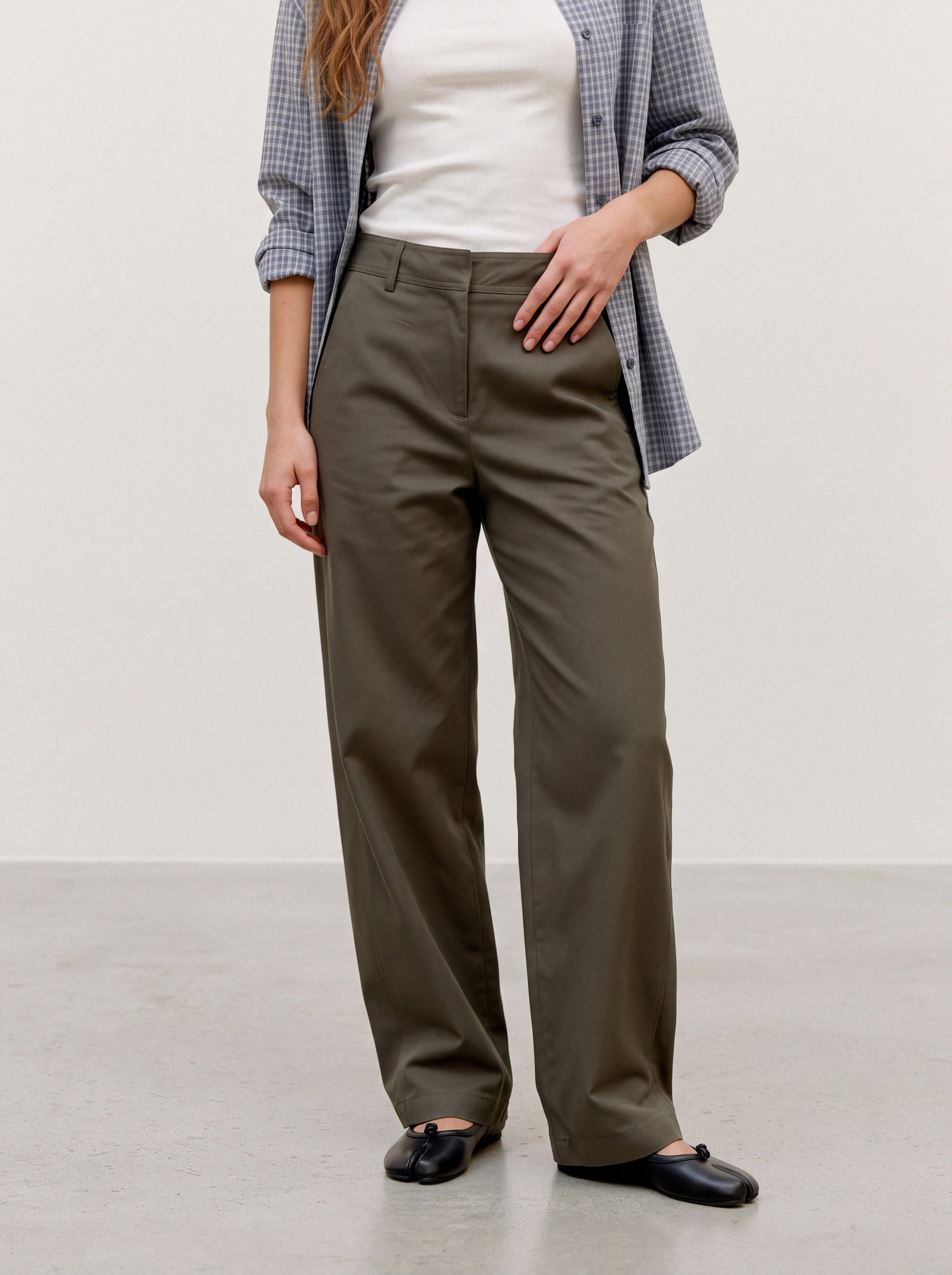 Vero Moda Pantalon de costume »VMSOFIA MW BARREL PANT NOOS«  mélange de matériaux
