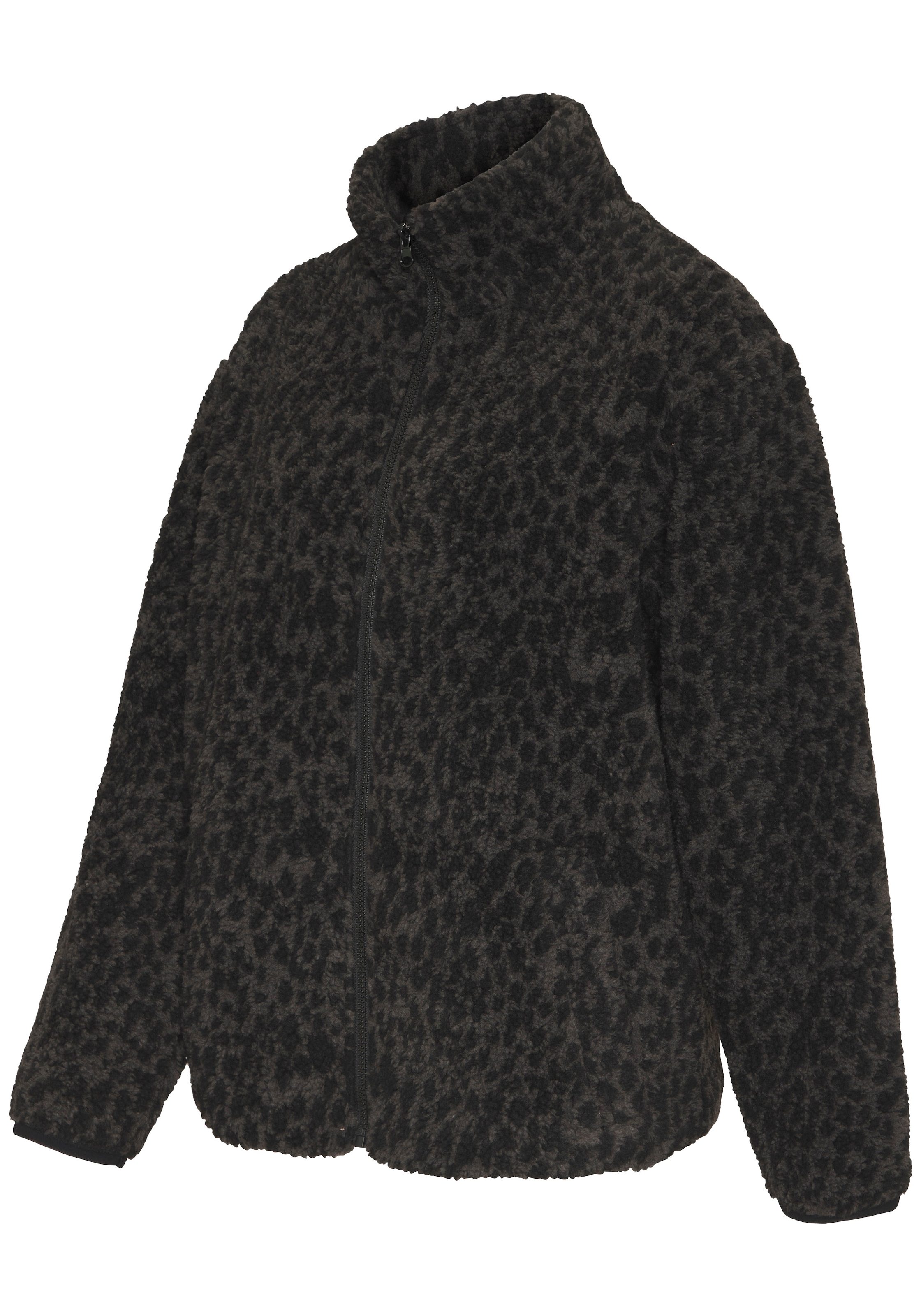LASCANA Veste polaire mit elegantem Leo-Muster