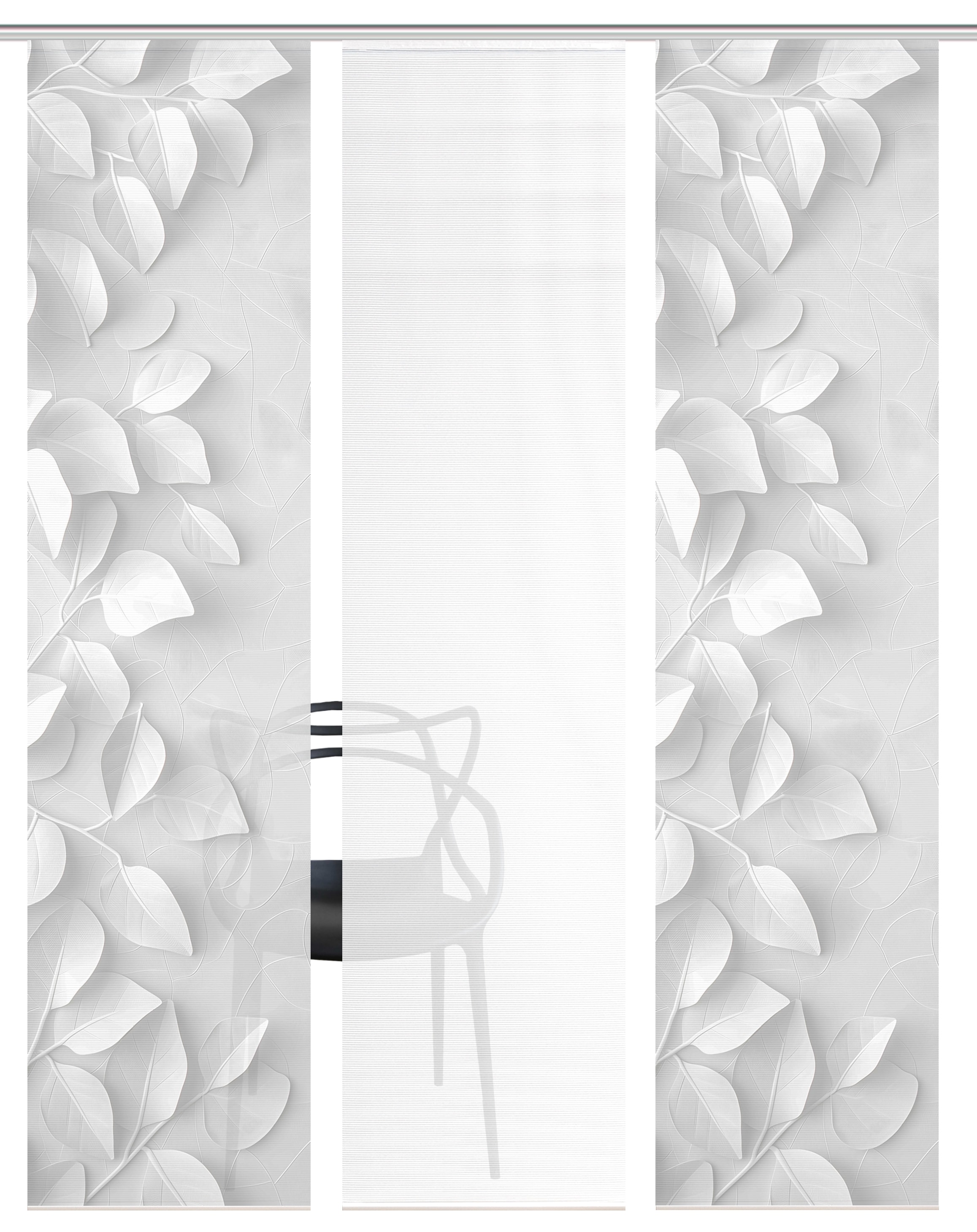Vision S Rideau coulissant »RIXA« Support de panneau 3 cuis tlg. rideau coulissant, aspect bambou, impression numérique, SET