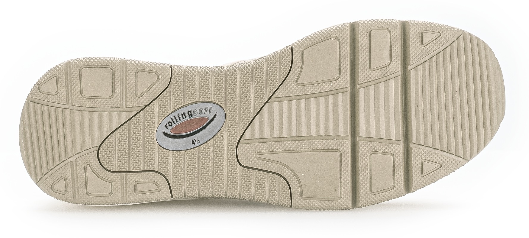 rollingsoft Baskets compensées  chaussure de loisirs, chaussure basse, chaussure à lacets, logo au talon
