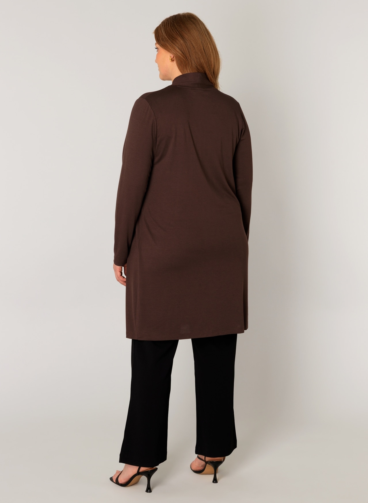 Base Level Curvy Longstrickjacke »Ayla Long« Figurumspielende, weiche Strickqualität