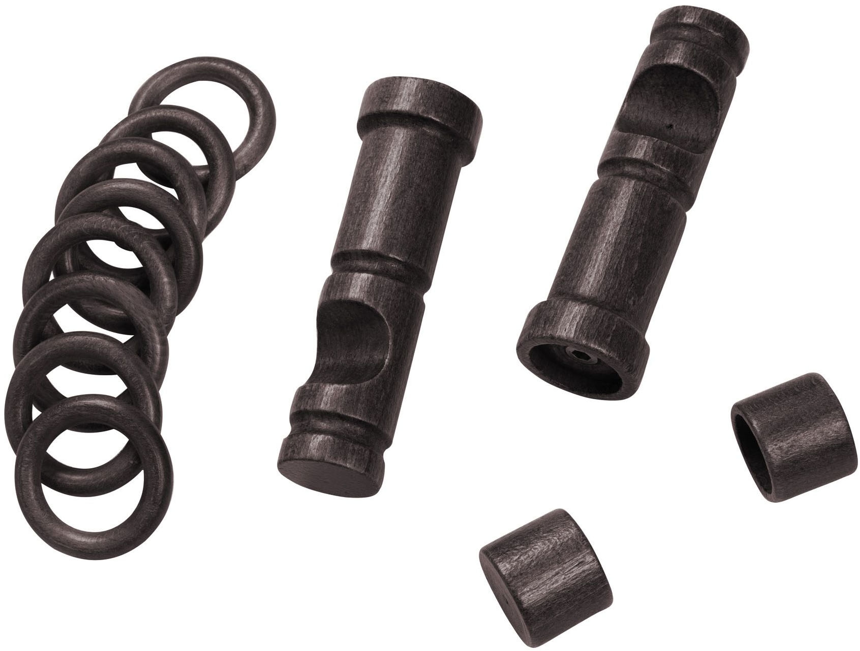 SN DECO GROUP Tringle à rideaux »Cafiro« 1 läufig-läufig Fixmass 28 mm, Holz, verschiedene Längen und Farben, Komplettset