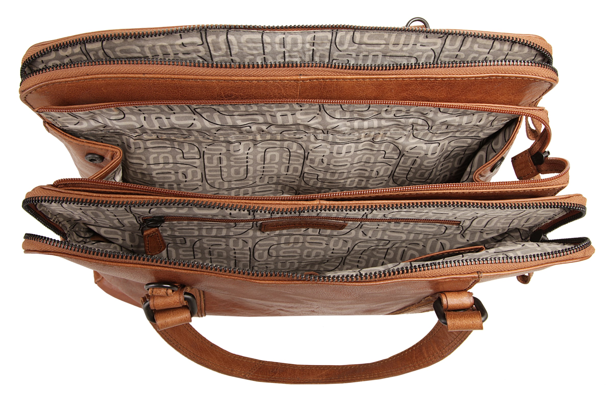 Spikes & Sparrow Shopper »LAPTOP SHOULDERBAG« echt Leder