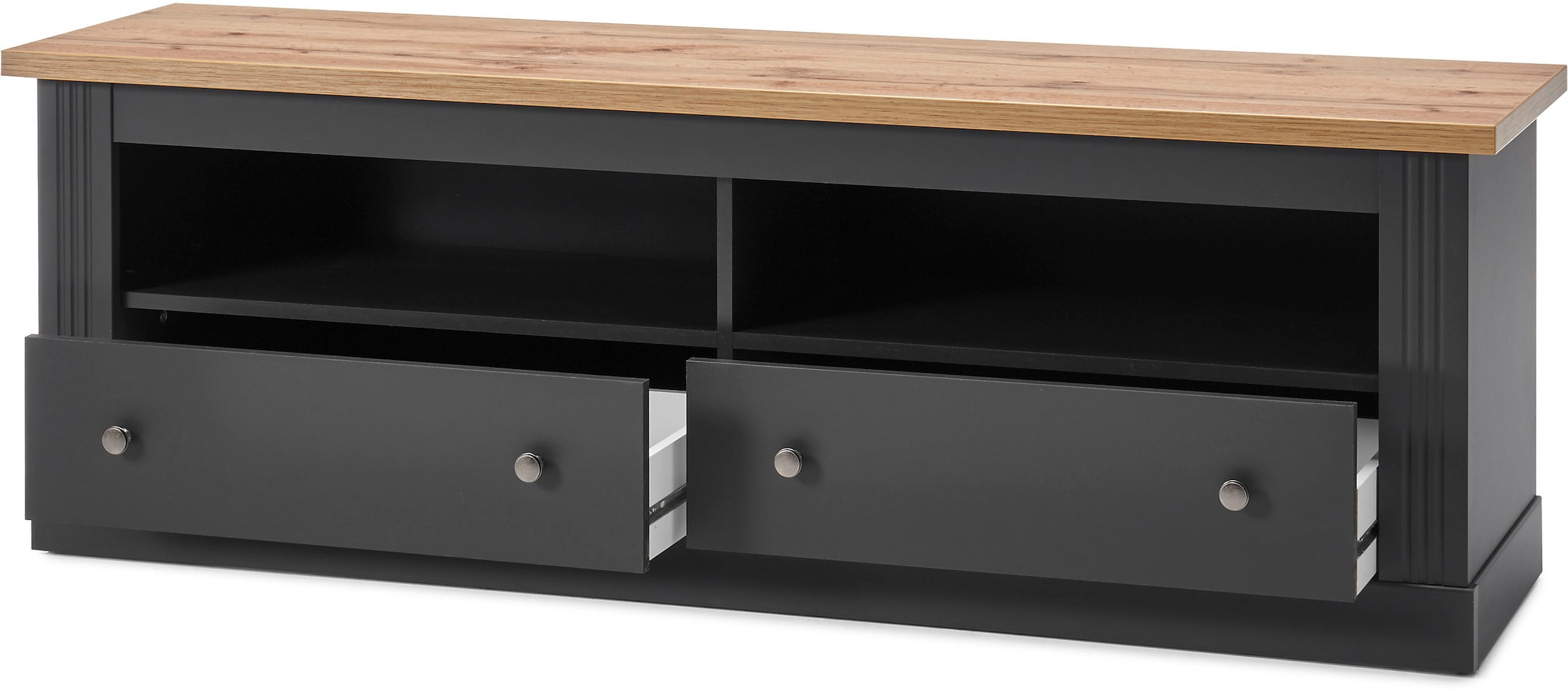 Home affaire Wohnwand »Westminster BESTSELLER!« Set, Vitrine, Lowboard, Kommode, Wandregal, 4 Stk. tlg.