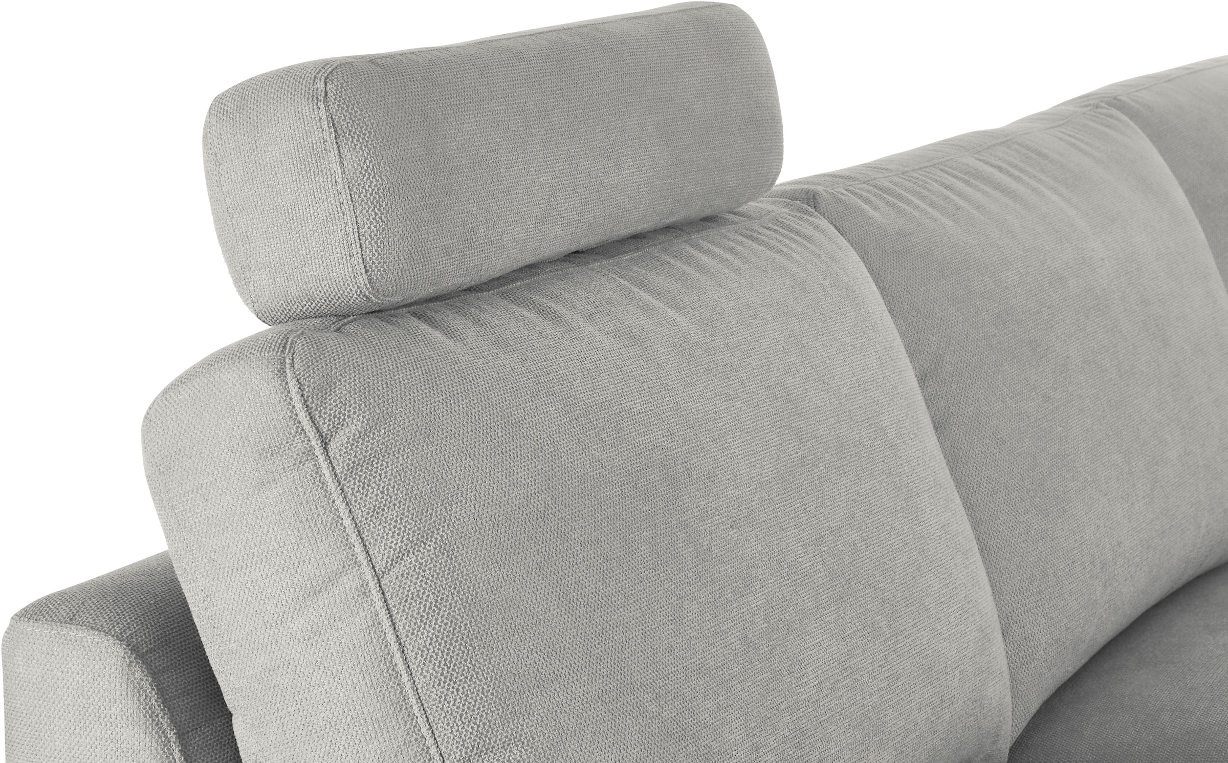 3C Candy Ecksofa »Lecce, wahlweise PUR-Schaumstoff oder Tonnentaschenfederkern« Bett im 2,5-Sitzer, teilmotorische Schlaffunktion im Longchair, L-Form