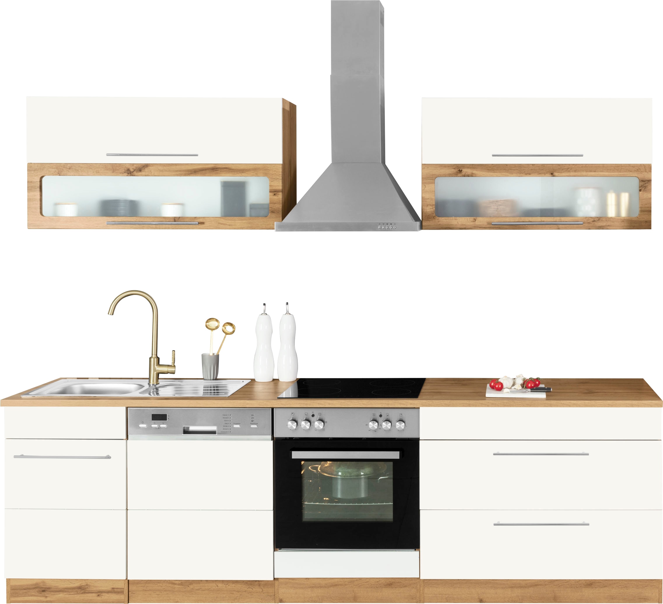 KOCHSTATION Kitchenette »KS-Wien« Largeur 270 cm, avec appareils électriques en option