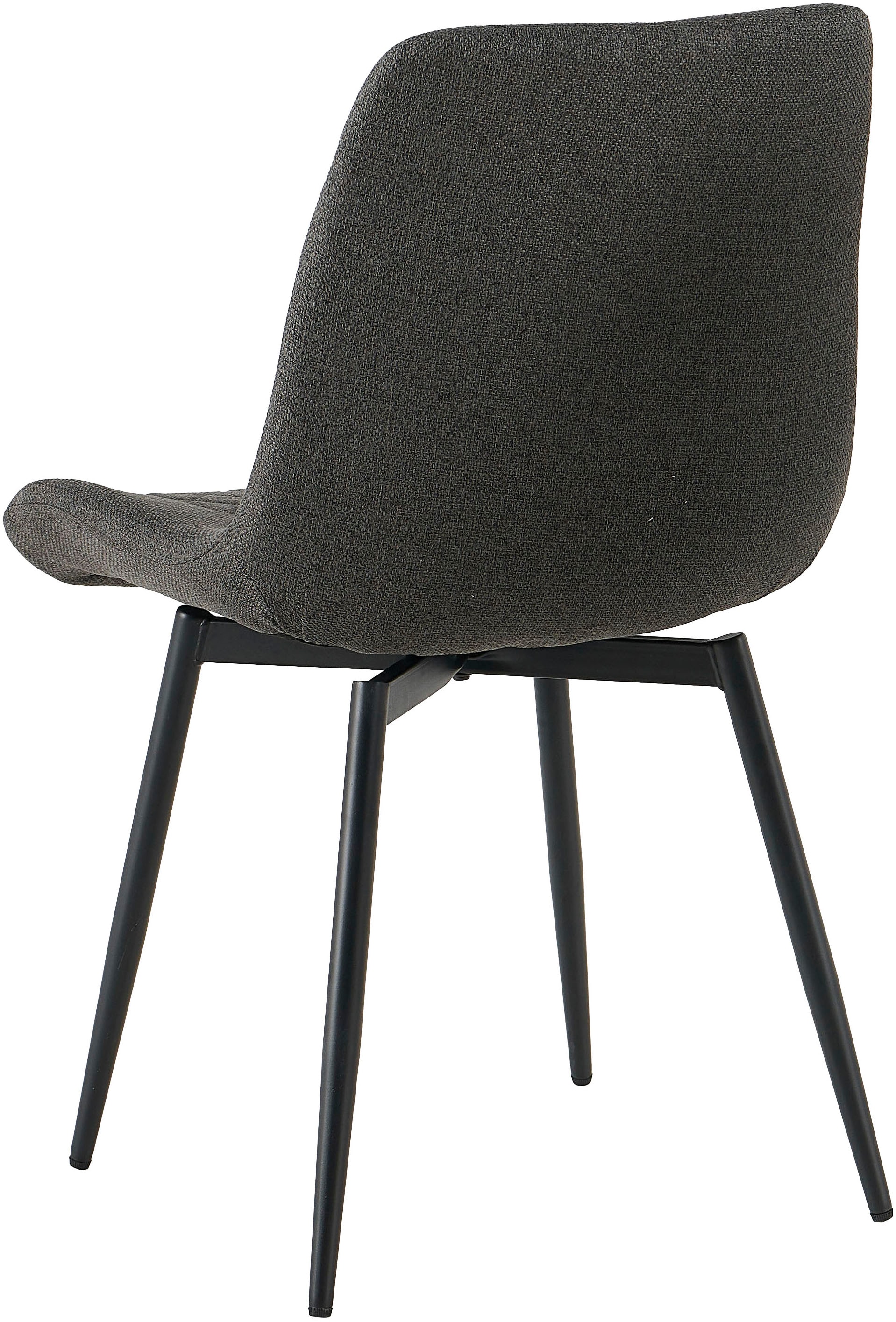 GOODproduct Ensemble de salle à manger »Juniper« Ensemble, 5 tlg. Table 140x80 cm en imitation céramique sinterisée avec 4 chaises, pivotante à 360°