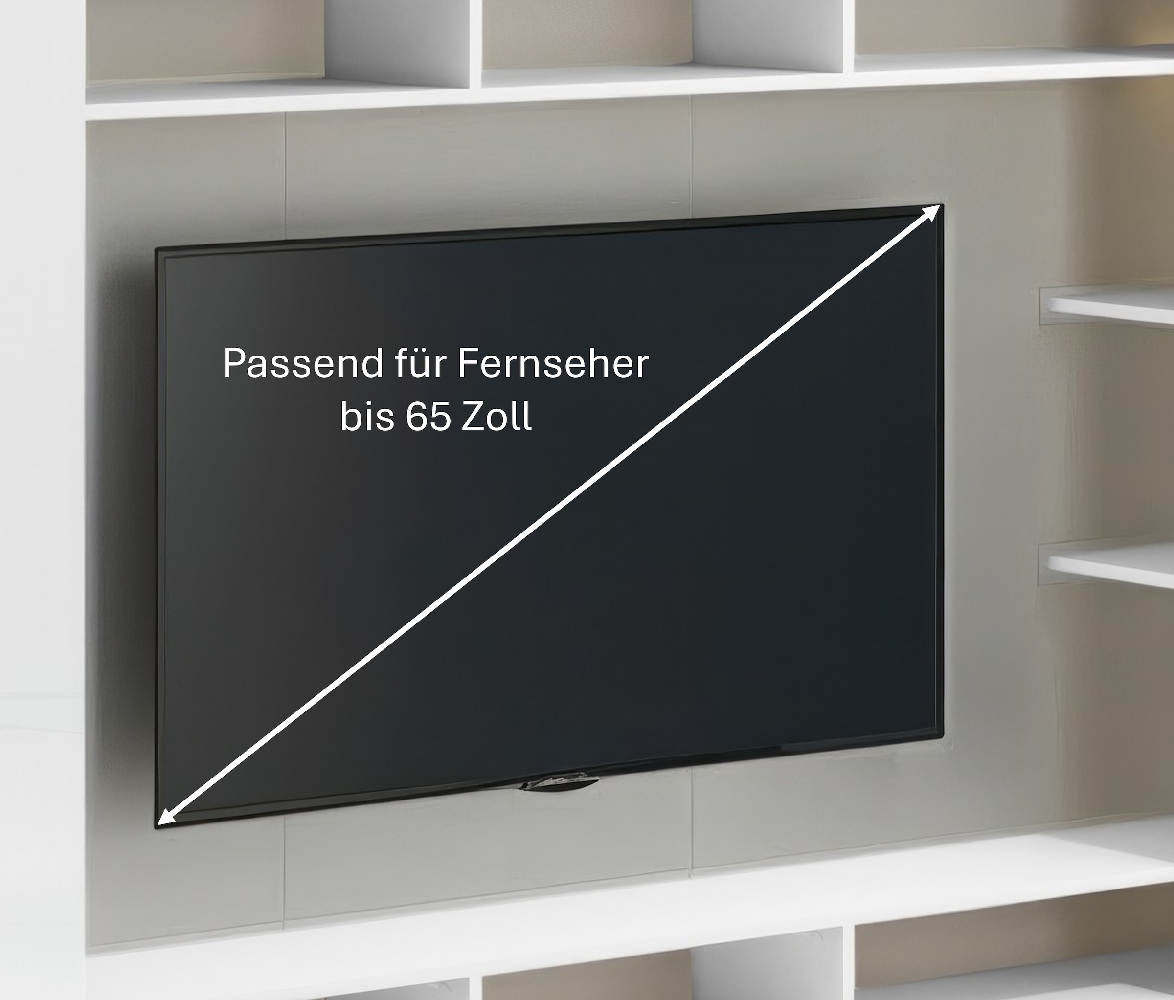 GOODproduct Meuble mural »SPEED, TV-Wand, hochglanz lackiert,ideal für TV-Geräte bis zu 65 Zoll« 1 cuis tlg.