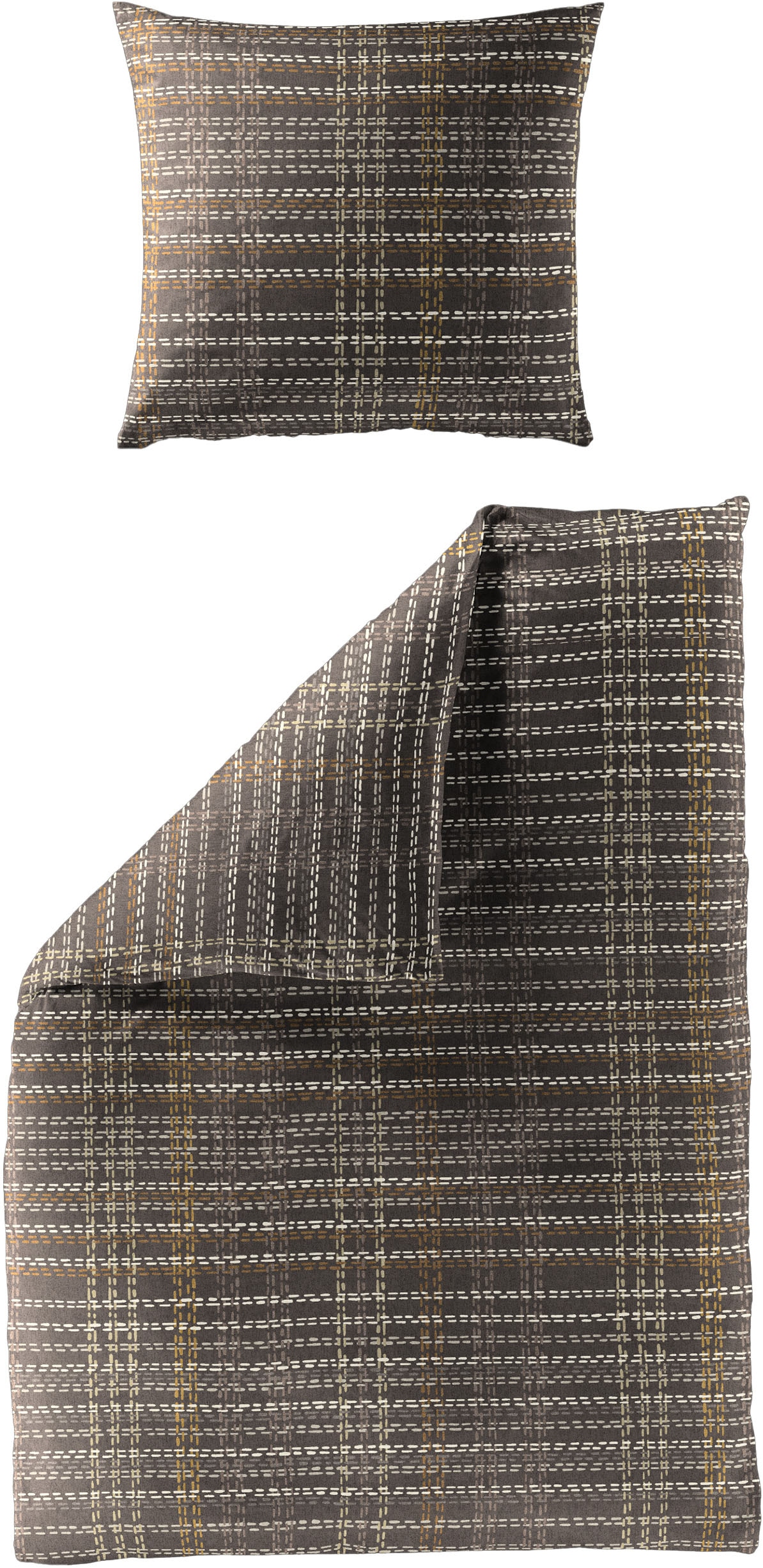 BIERBAUM Linge de lit »4143« 2 cuis tlg. Biber, 100 % Baumwolle, pflegeleicht, kuschelig weich