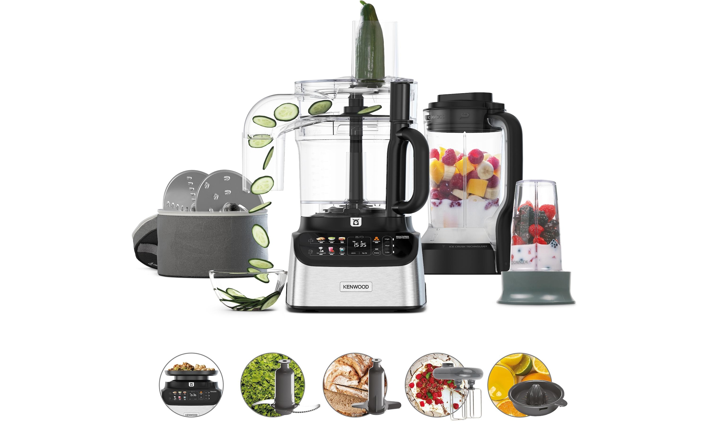 Kenwood Robot de cuisine »MultiPro One Touch FDM73.850SS«