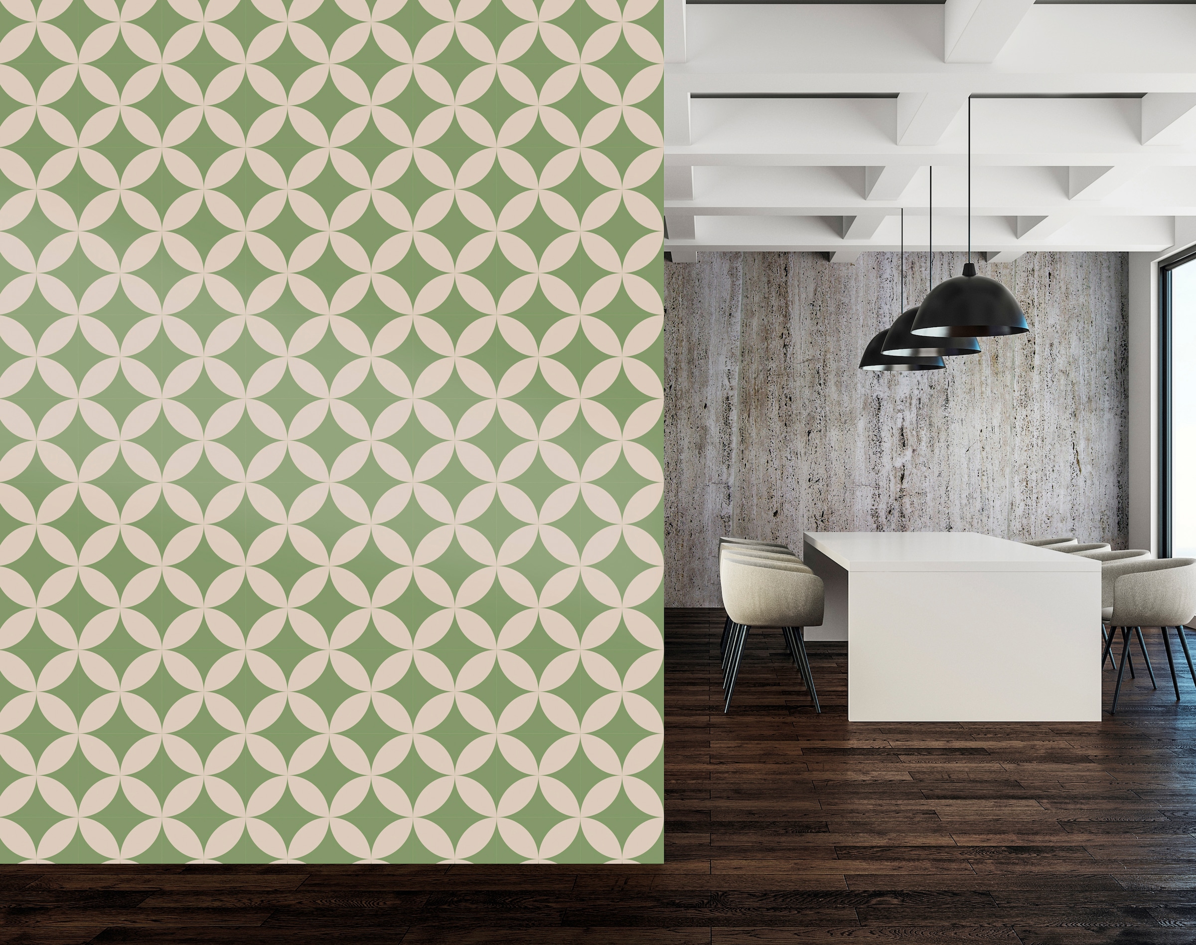 queence Vinyltapete »Odette« Farbverlauf | abstrakt | bedruckt | gemustert glatt 90x250cm, selbstklebend, kinderleichte Anbringung, , Sticker