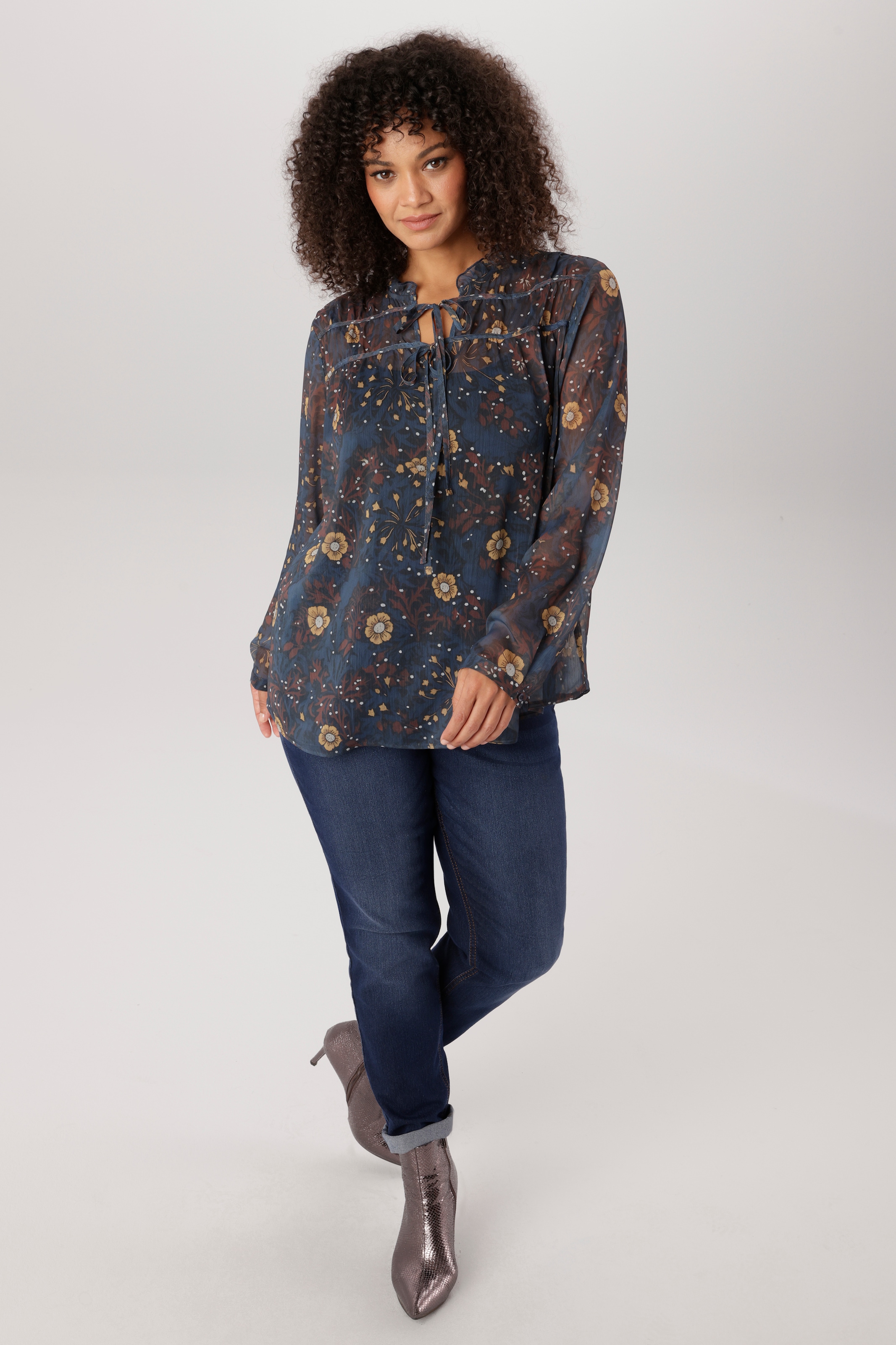 Aniston PLUS Blouse à enfiler avec motif floral - NOUVELLE COLLECTION
