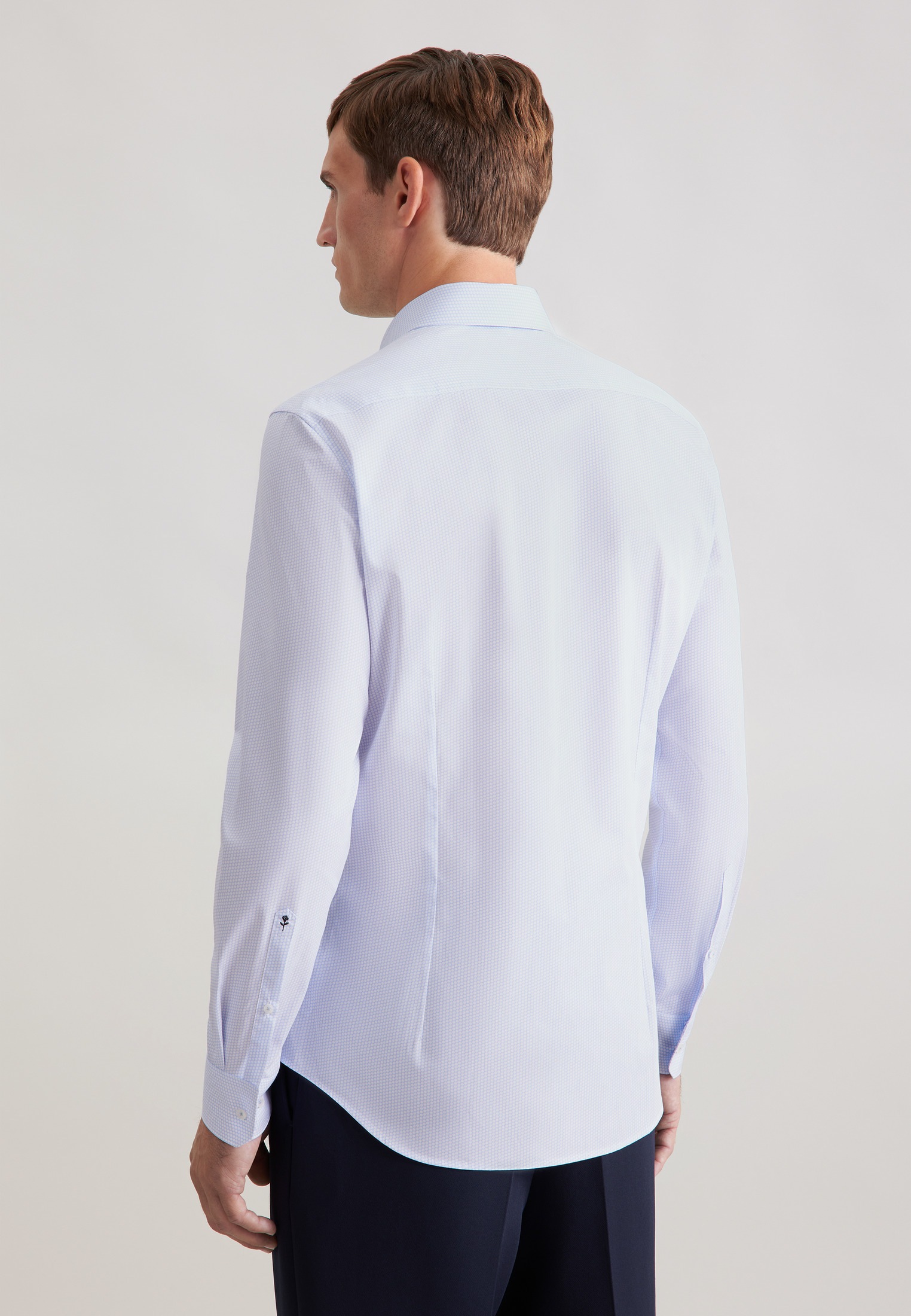 seidensticker Businesshemd »Schwarze Rose« Slim 1/1 Kentkragen Druck