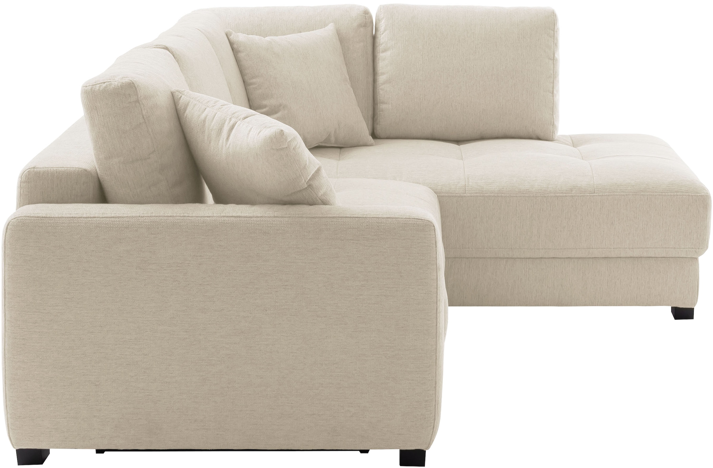 Mr. Couch Canapé d'angle »Pierre, L-Form mit BoxSpring« Mit Boxpring-Taschenfederkern