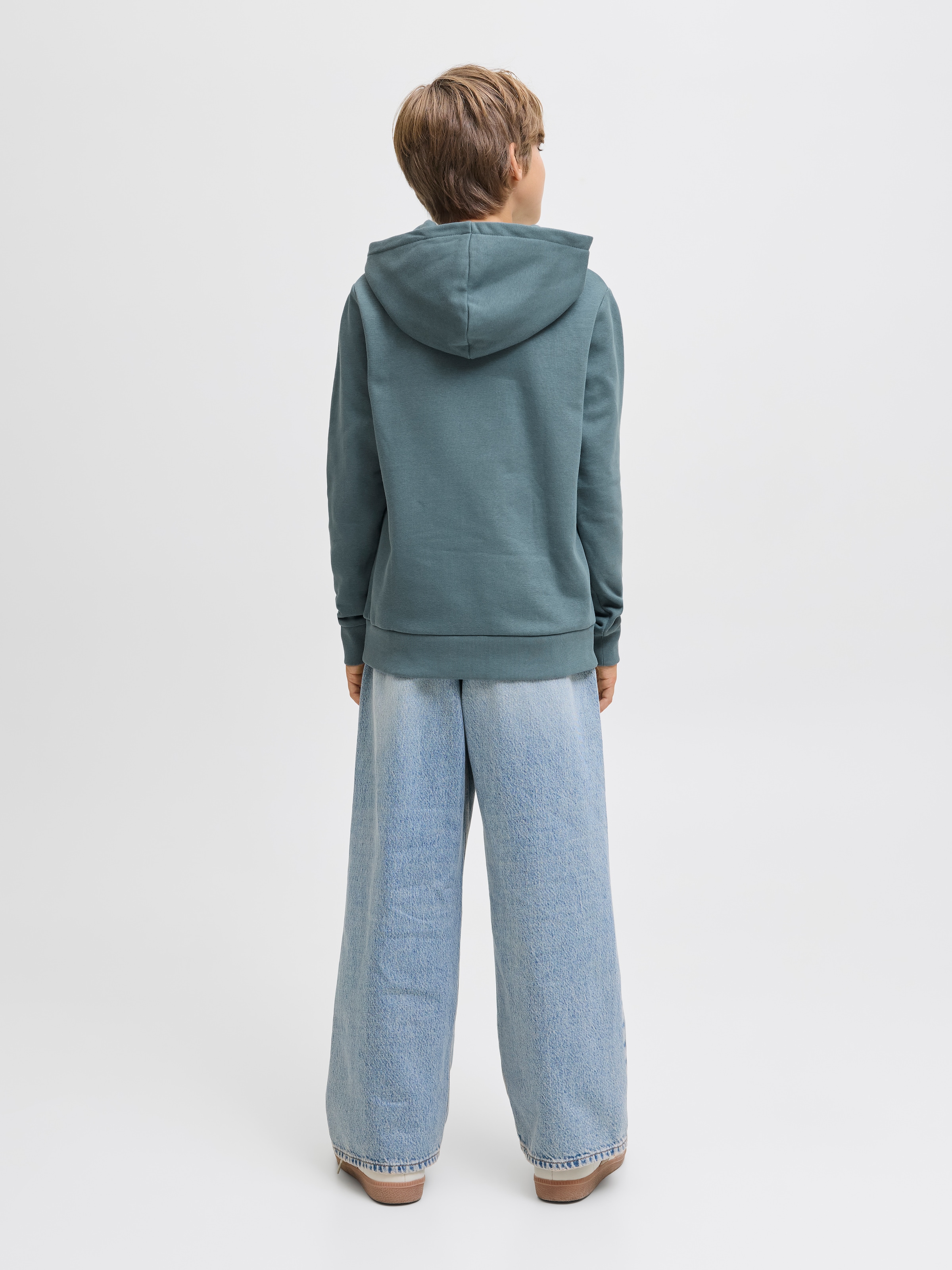 Jack & Jones Junior Kapuzensweatshirt »JJECALEB VARSITY SWEAT HOOD NOOS JNR«
