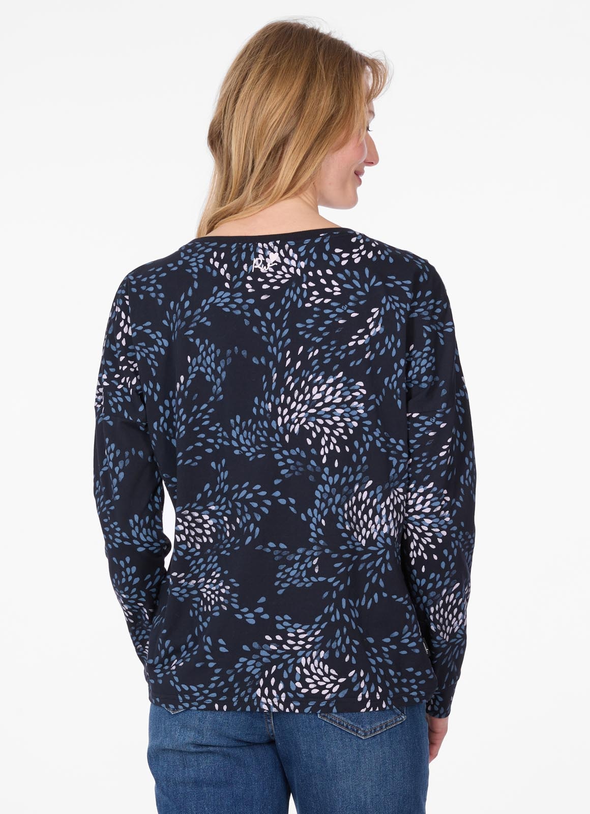 Ragwear Langarmshirt »SHIMONA LONG PRINT« aus weich fliessender Baumwoll-Modal-Mischung und mit allover Print