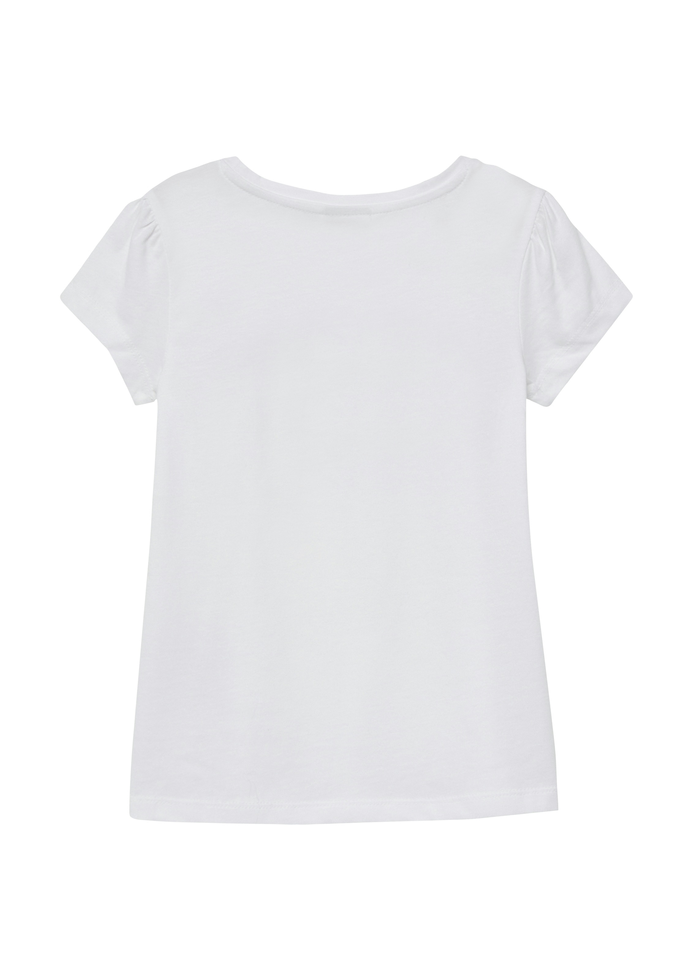 s.Oliver Junior Kurzarmshirt mit Pailletten-Print und Stickerei, für Girls