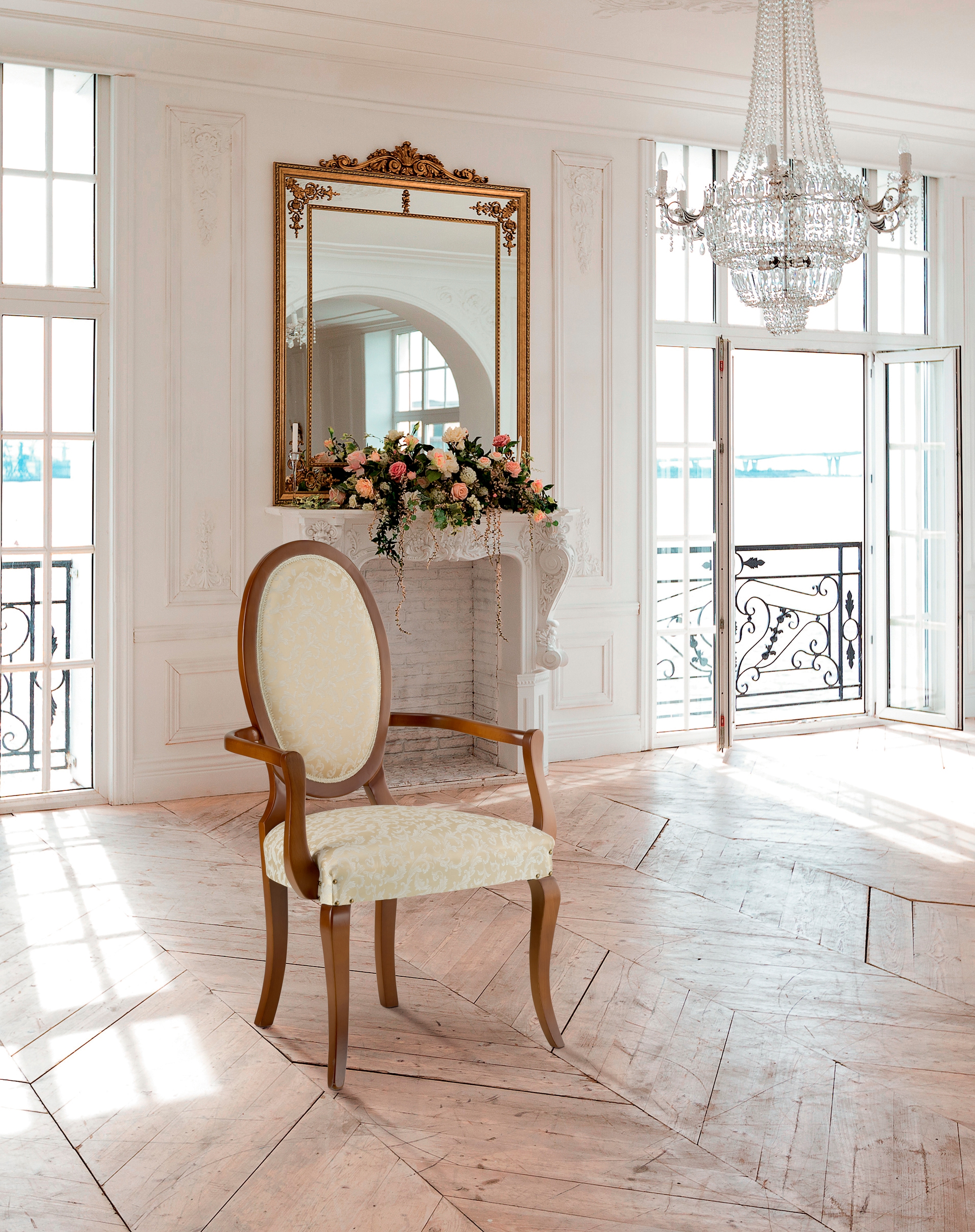 Home affaire Armlehnstuhl »Stühle Duca« () 1 Stk.Breite 62 cm