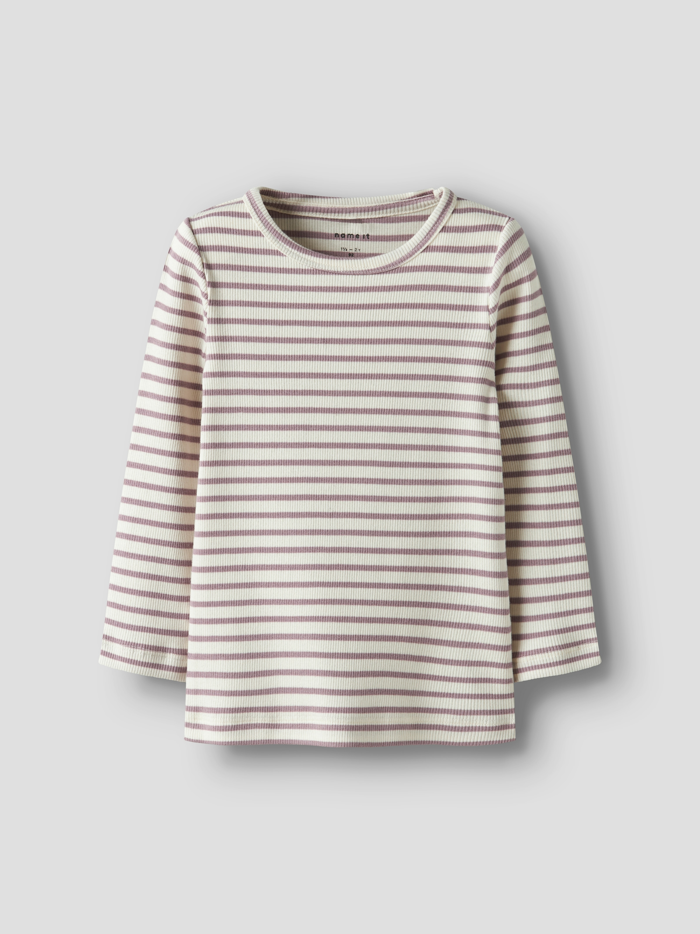 Name It Langarmshirt »NMNBANI LS XSL TOP NOOS« Ringel-Look in toller Rippen-Qualität