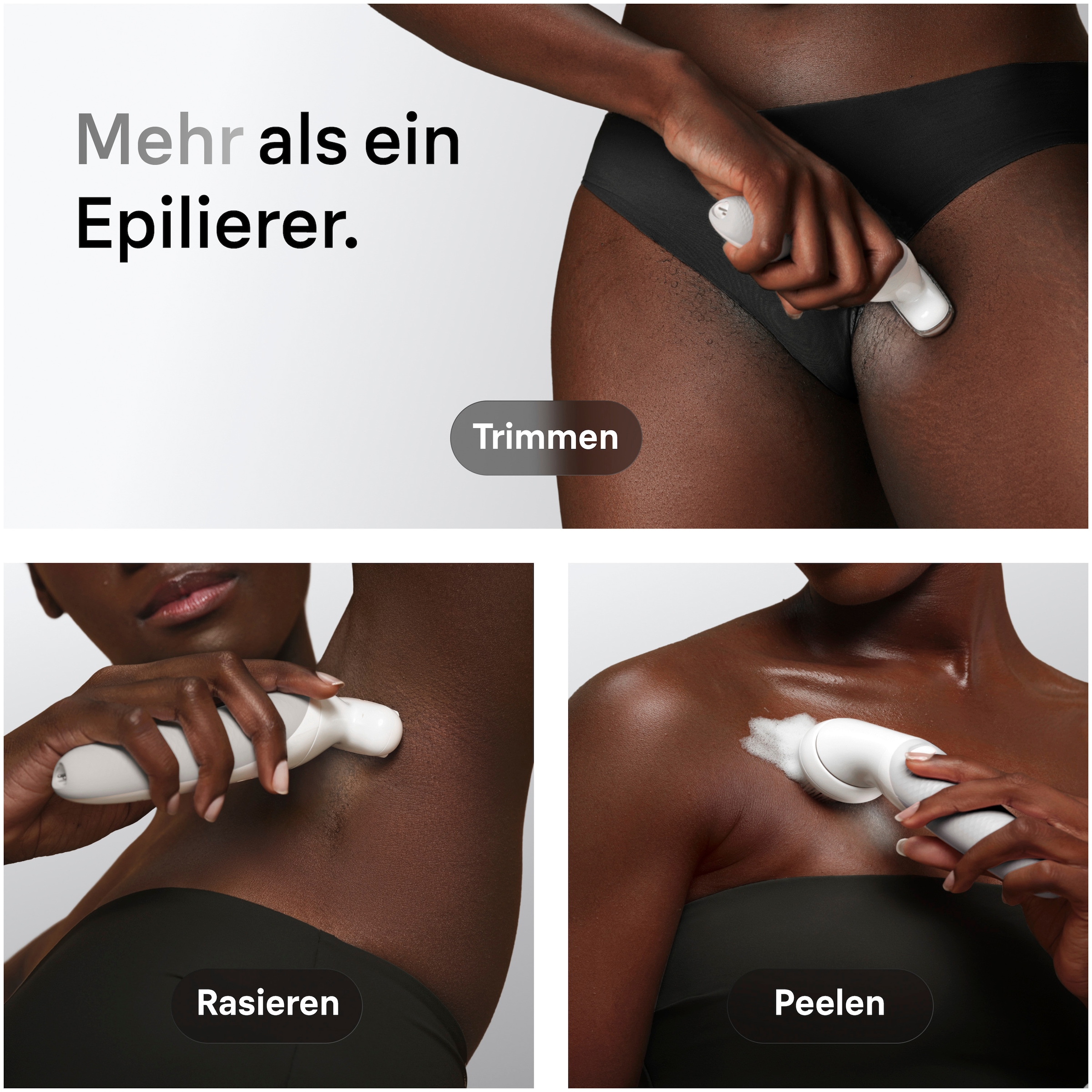 Braun Épilateur »Silk-épil 9 SES9-061« Wet & Dry, Rasieraufsatz, inkl. Trimmeraufsatz und Peelingbürste