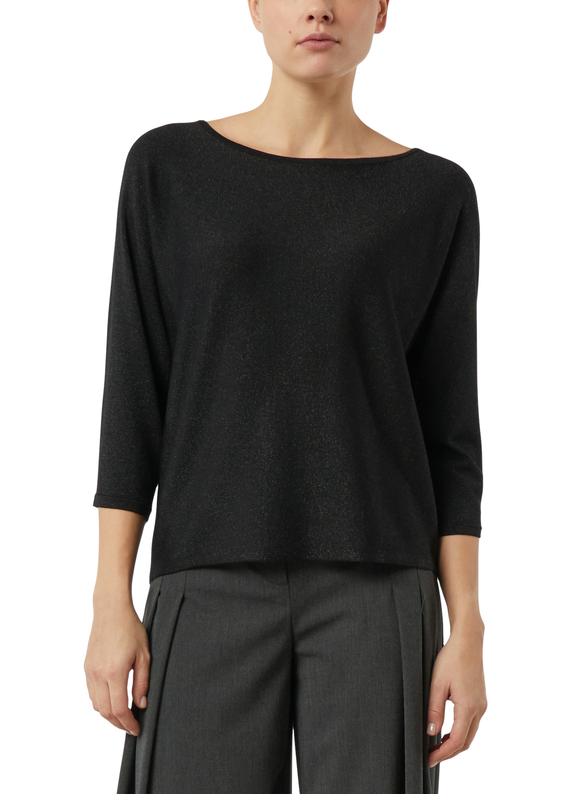 Comma Pull à manches 3/4 mit Glitzerdetails