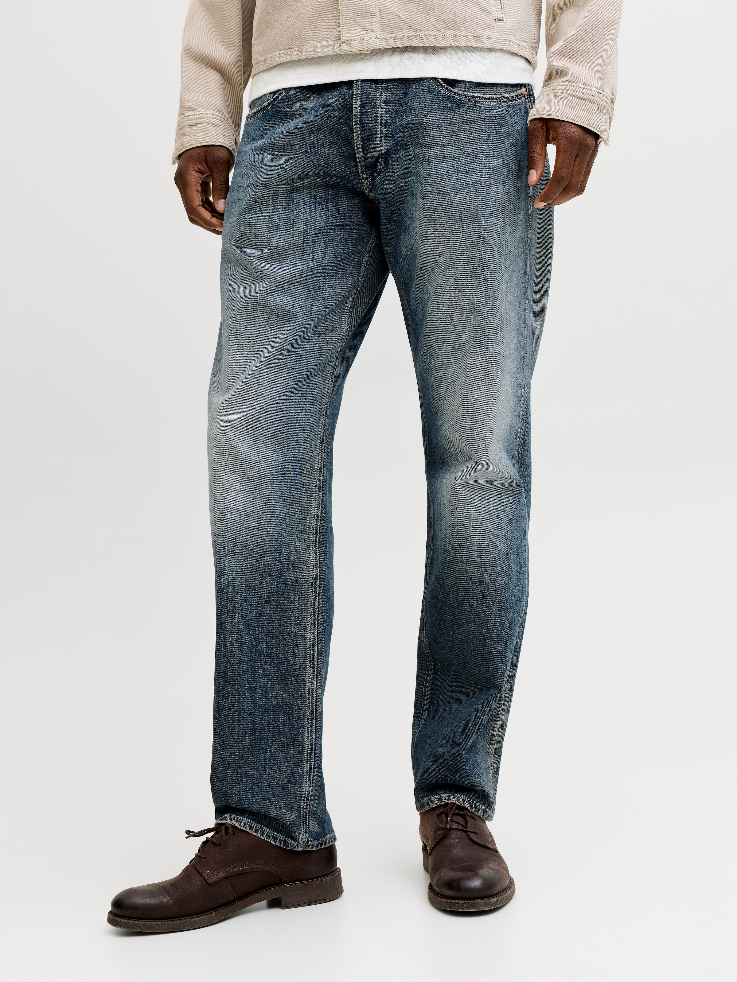 Jack & Jones Tapered-fit-Jeans »JJIMIKE JJWELLS JJ« Baumwollmischung, comfort fit