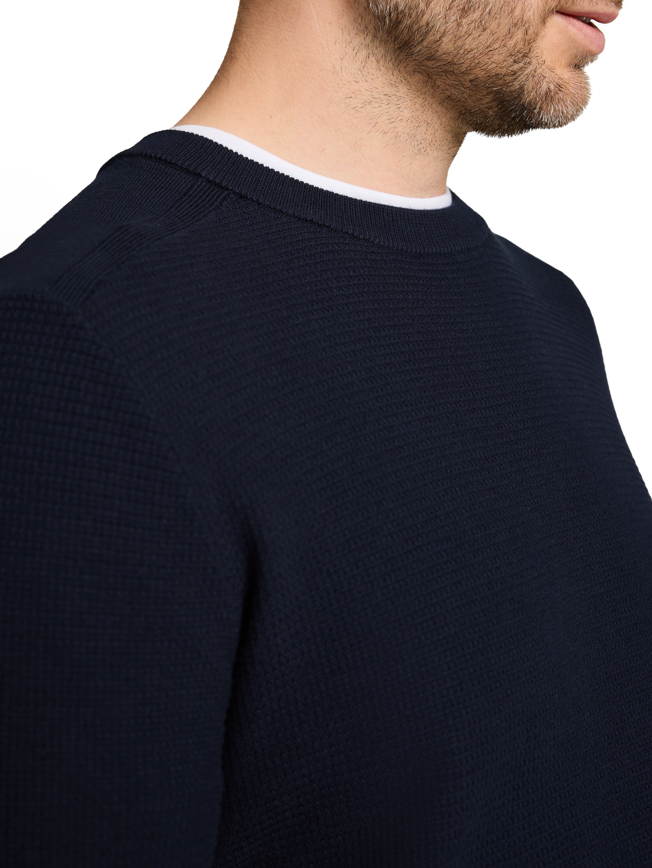 TOM TAILOR Pull en tricot avec col rond