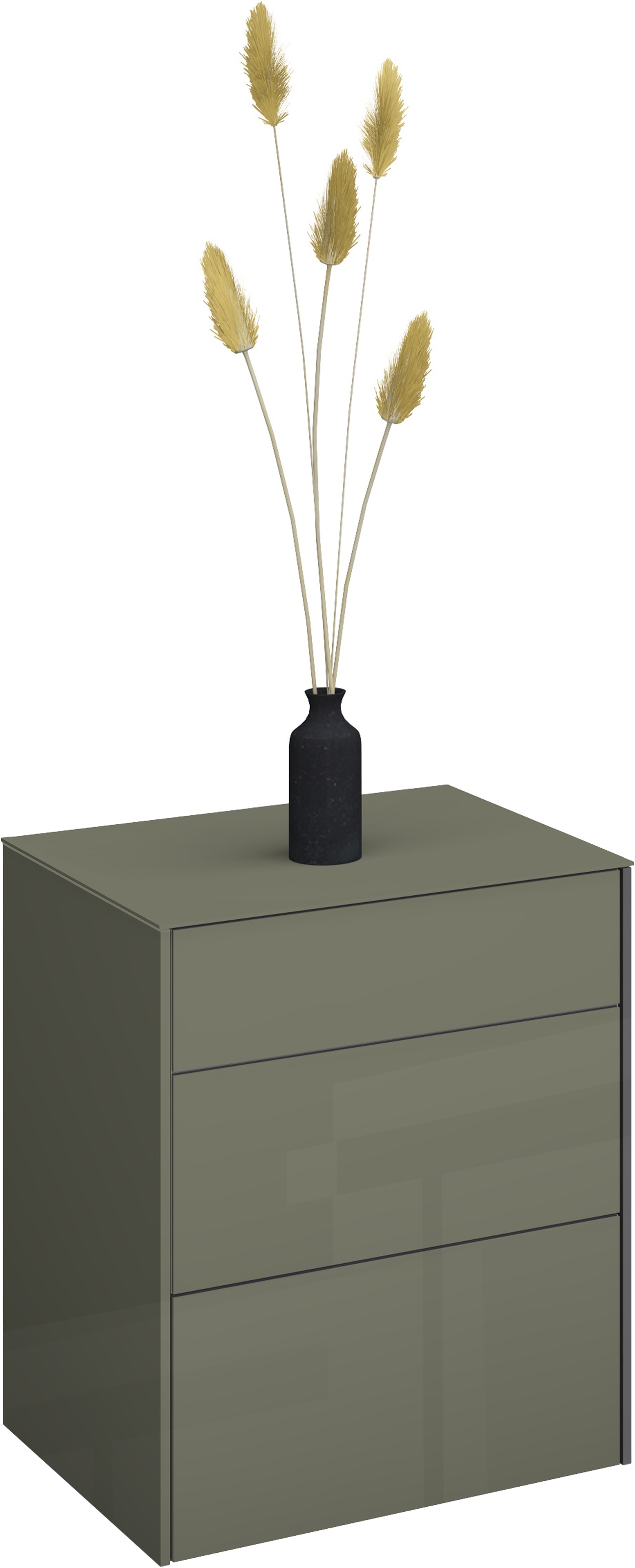 Mäusbacher Kommode Kommode BHT 52/63/42 cm, Push to open, Front+Oberplatte=Glas