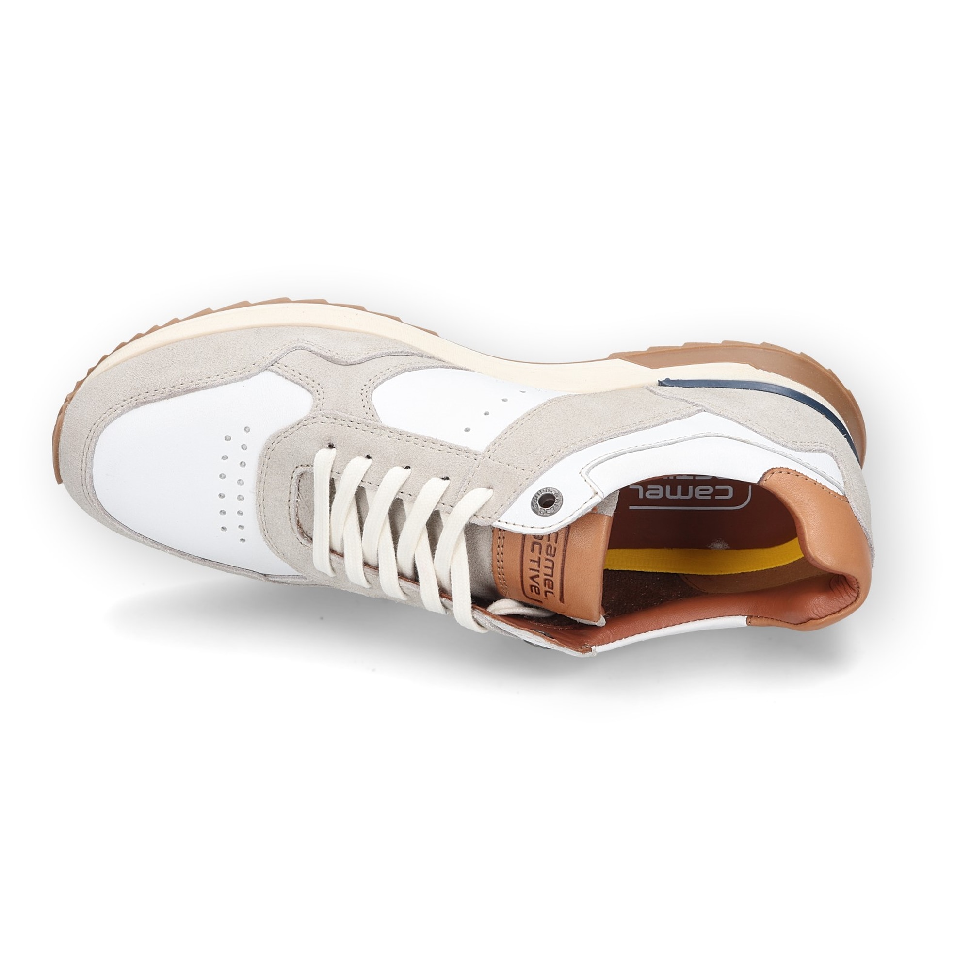 camel active Sneakers  Runner Sneaker, chaussure à lacets, chaussure de loisirs avec empiècement contrastant
