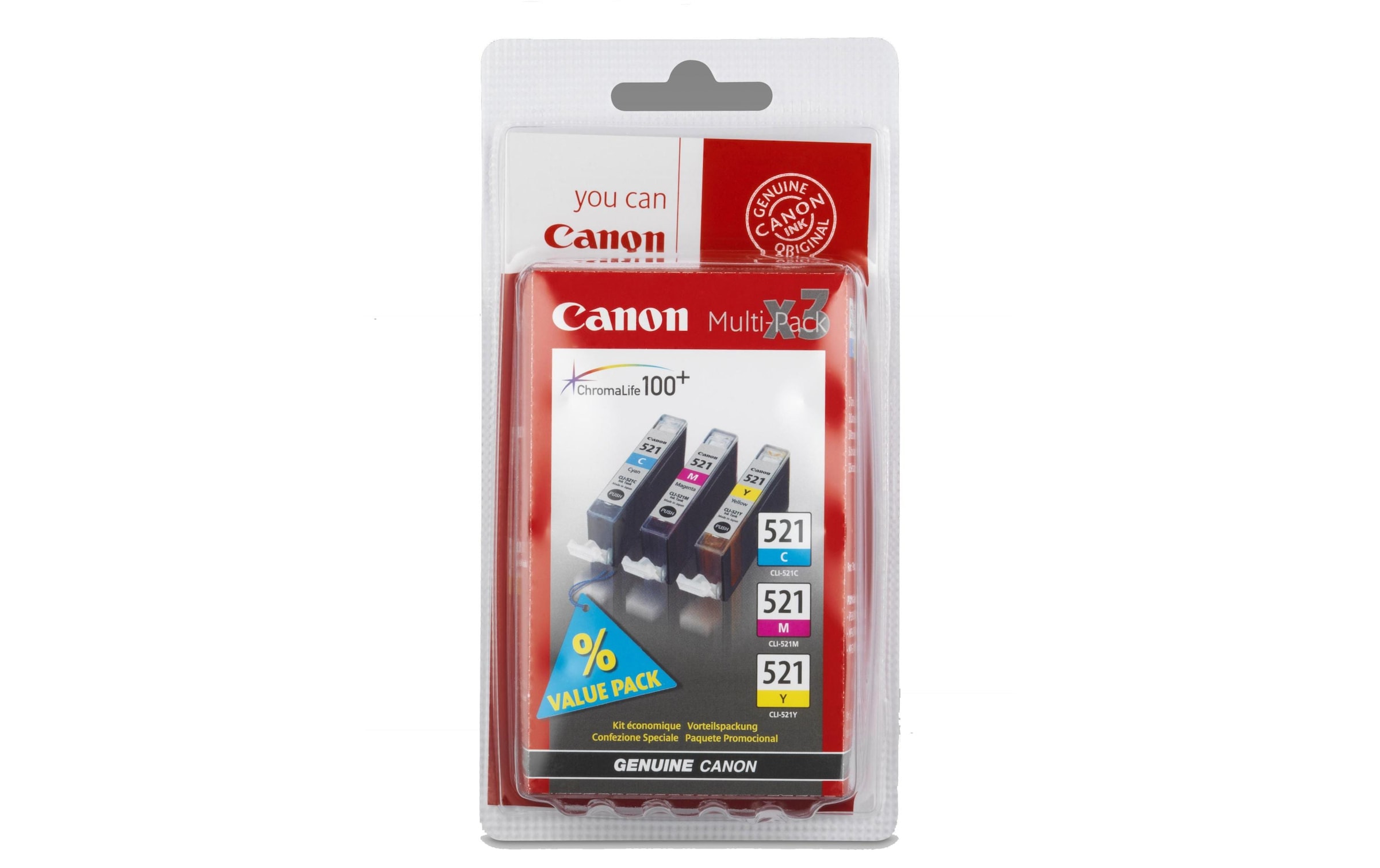 Canon Tintenpatrone »CLI-521PA c/m/y«