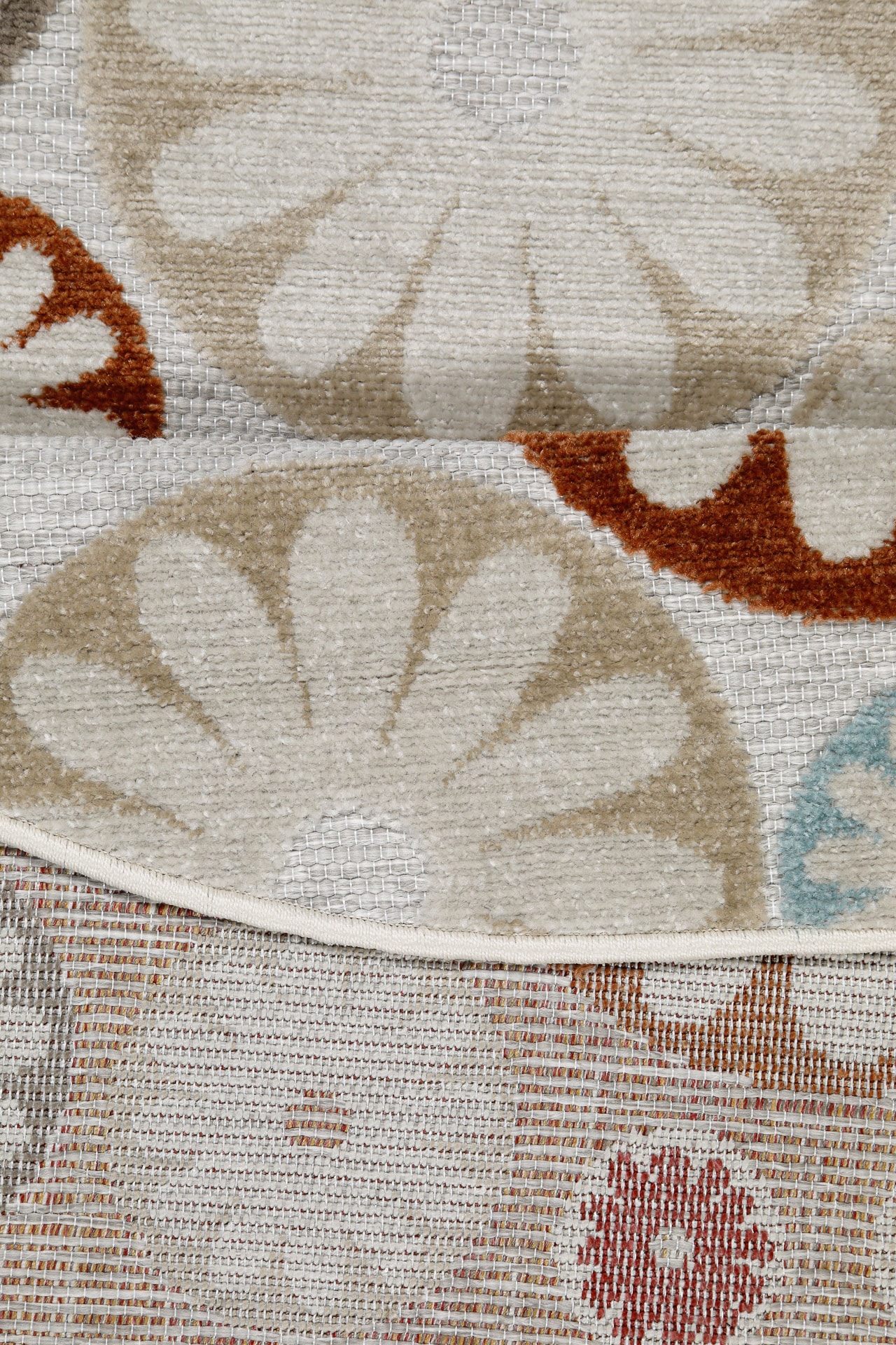 Wecon home Tapis d'extérieur »Flowerdrops« Rond 5 mm Höhe für Innen & Aussen, strapazierfähig, pflegeleicht, Hoch-Tief Effekt