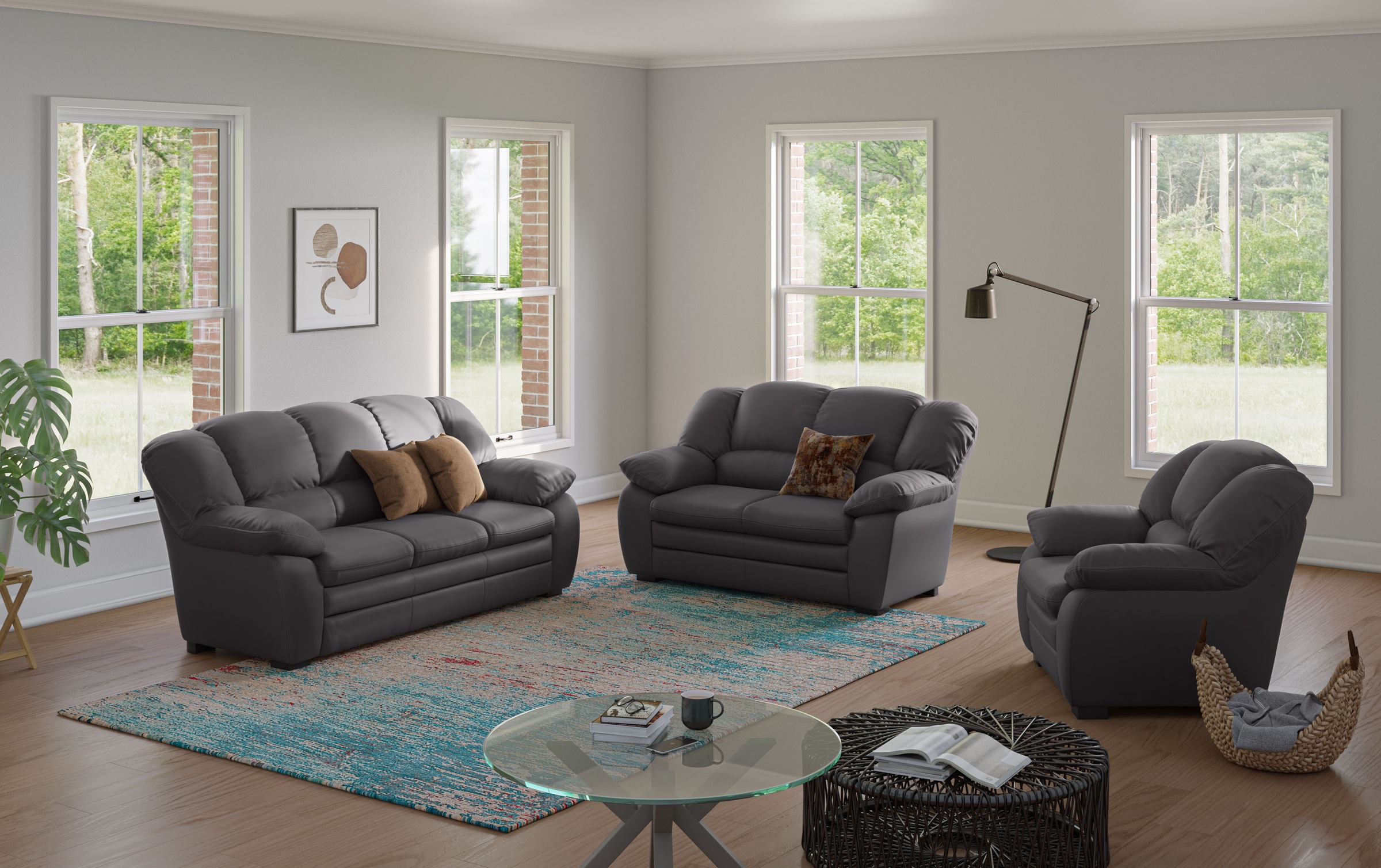 COTTA 2,5-places »3ER SOFA« ensemble rembourré, également disponible en set