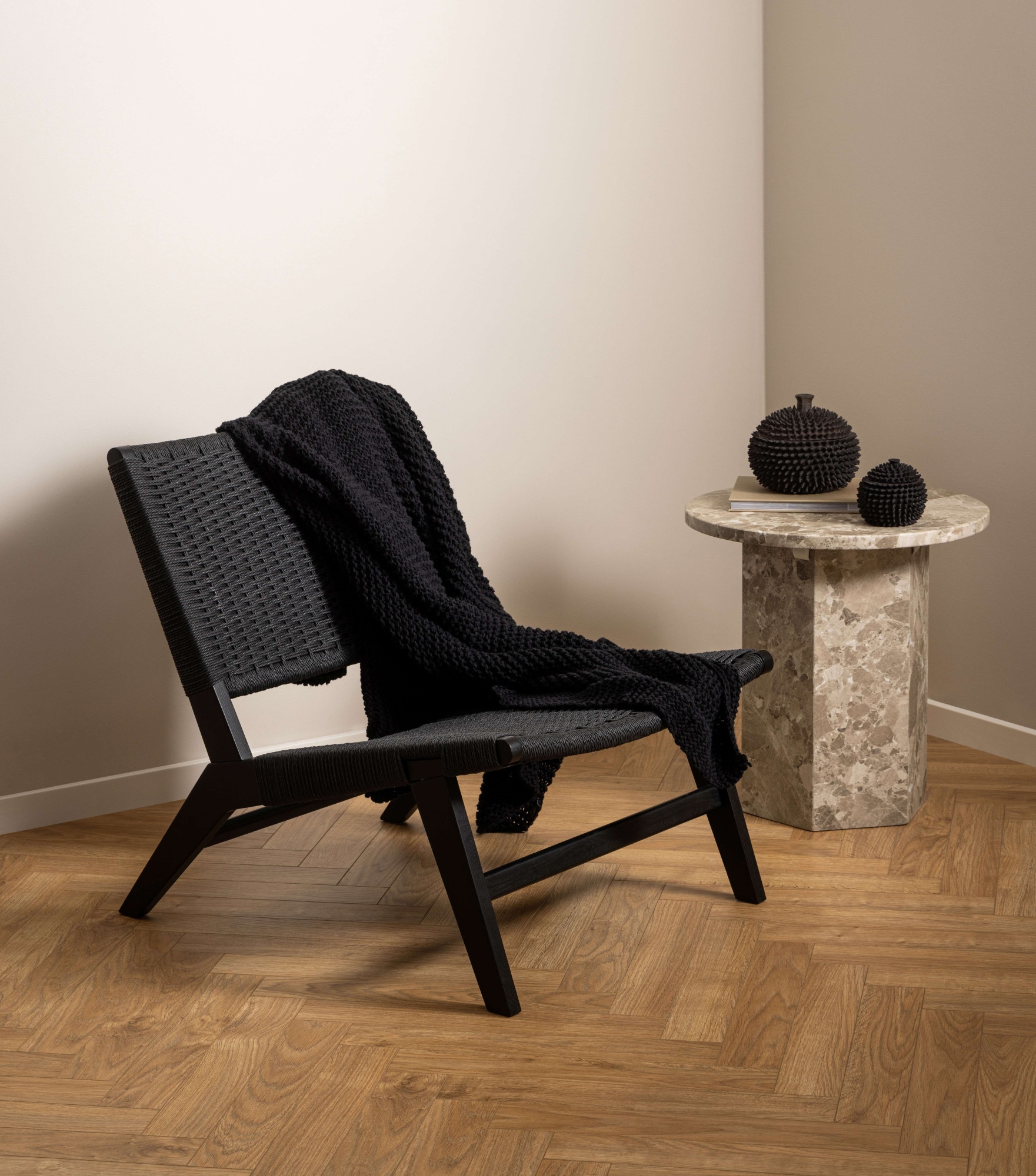 ACTONA GROUP Fauteuil lounge »Carson« chêne, style minimaliste, disponible en deux couleurs