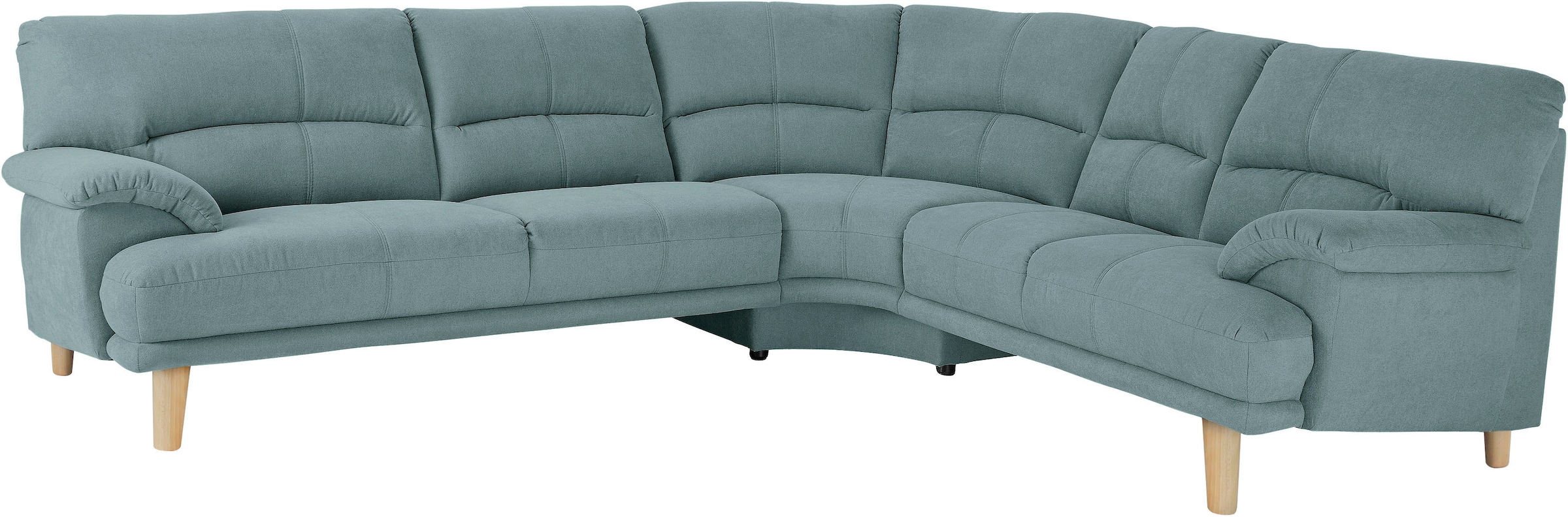 TRENDMANUFAKTUR Coin rembourré »Cecilia, italienisches Designsprache, modern und komfortabel, L-Form,« excellent confort d’assise et accoudoirs confortables