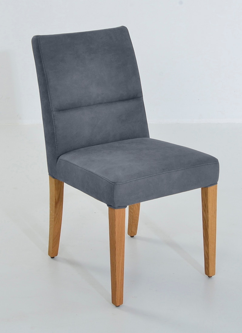 K+W Komfort & Wohnen Chaise à 4 pieds »GOBY« () chaise 4 pieds en chêne sauvage huilé, avec rembourrage de qualité