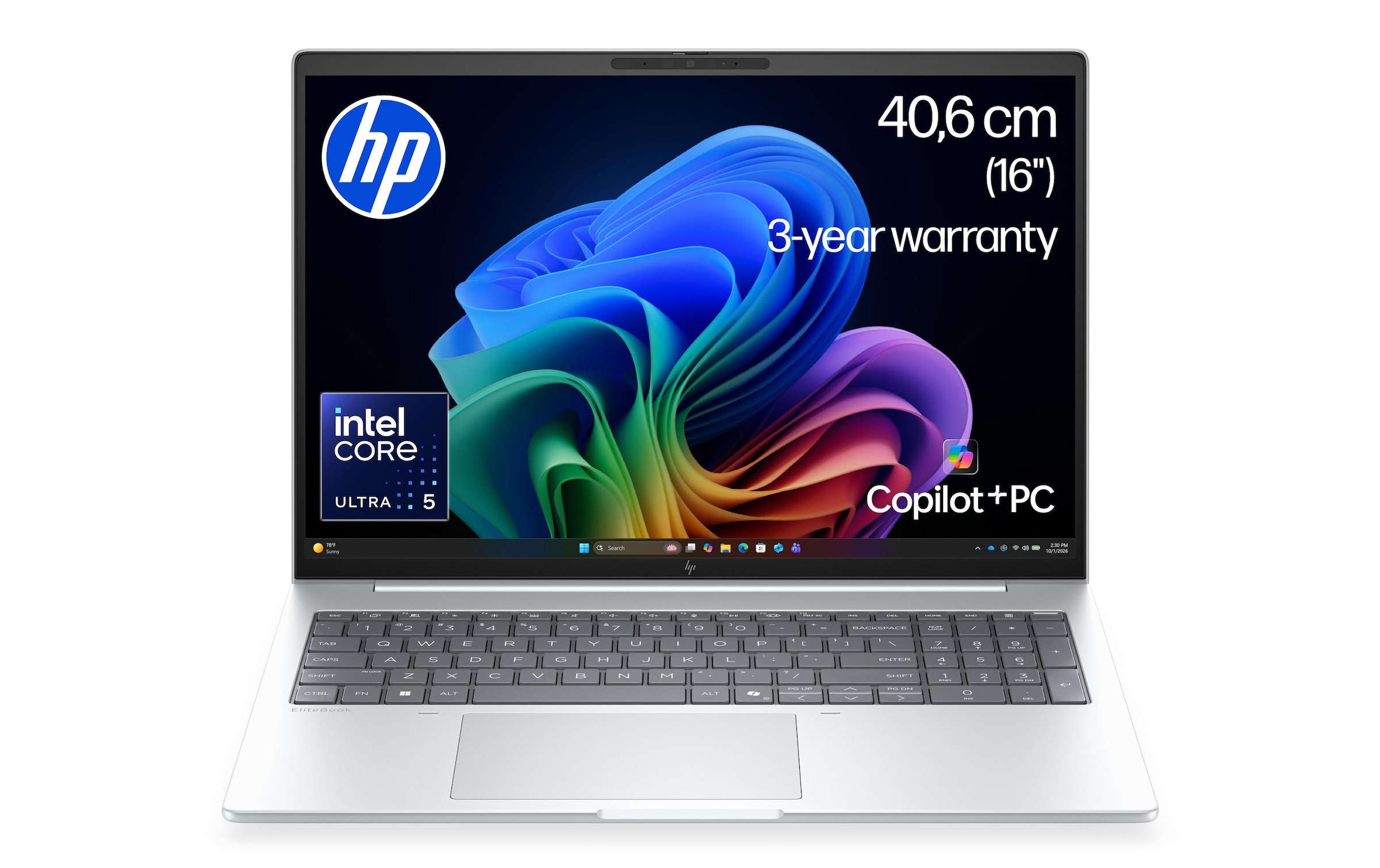 HP Business-Notebook »EliteBook 8 G2i 16 AI PC DN6T3ET« / 16 ″ Intel Core Ultra 5 Integrierte NPU (Neural Processing Unit)