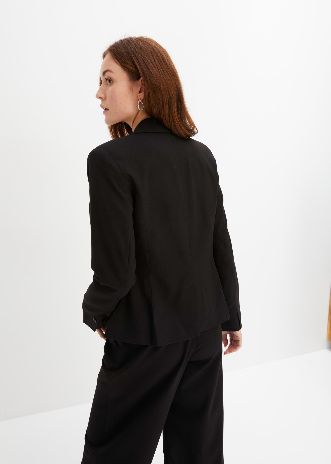 bonprix Veste blazer »Blazer« Style festif, coupe étroite, avec poches passepoilées