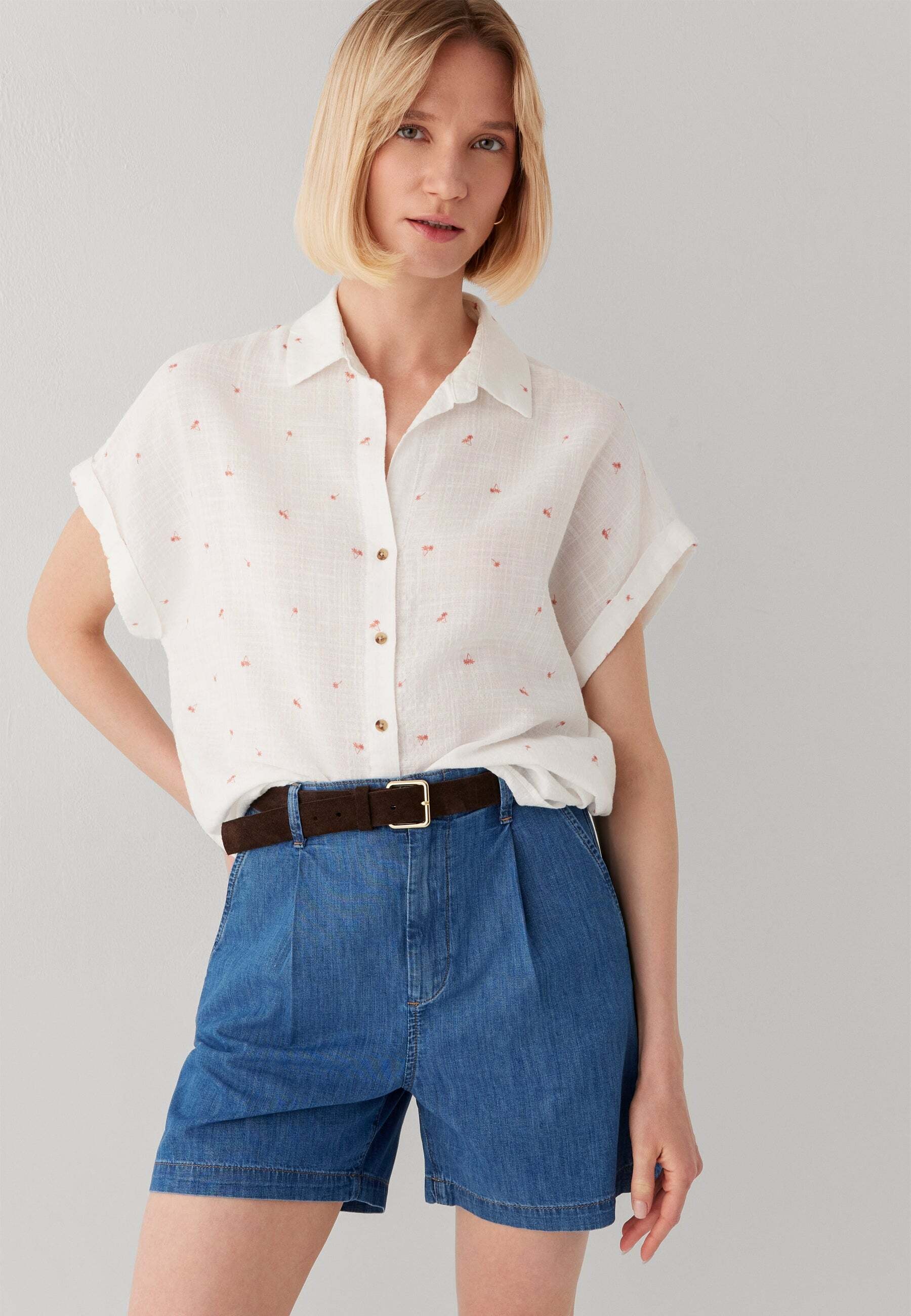 Mavi Kurzarmbluse »Mavi Kurzarmbluse Short Sleeve Woven«