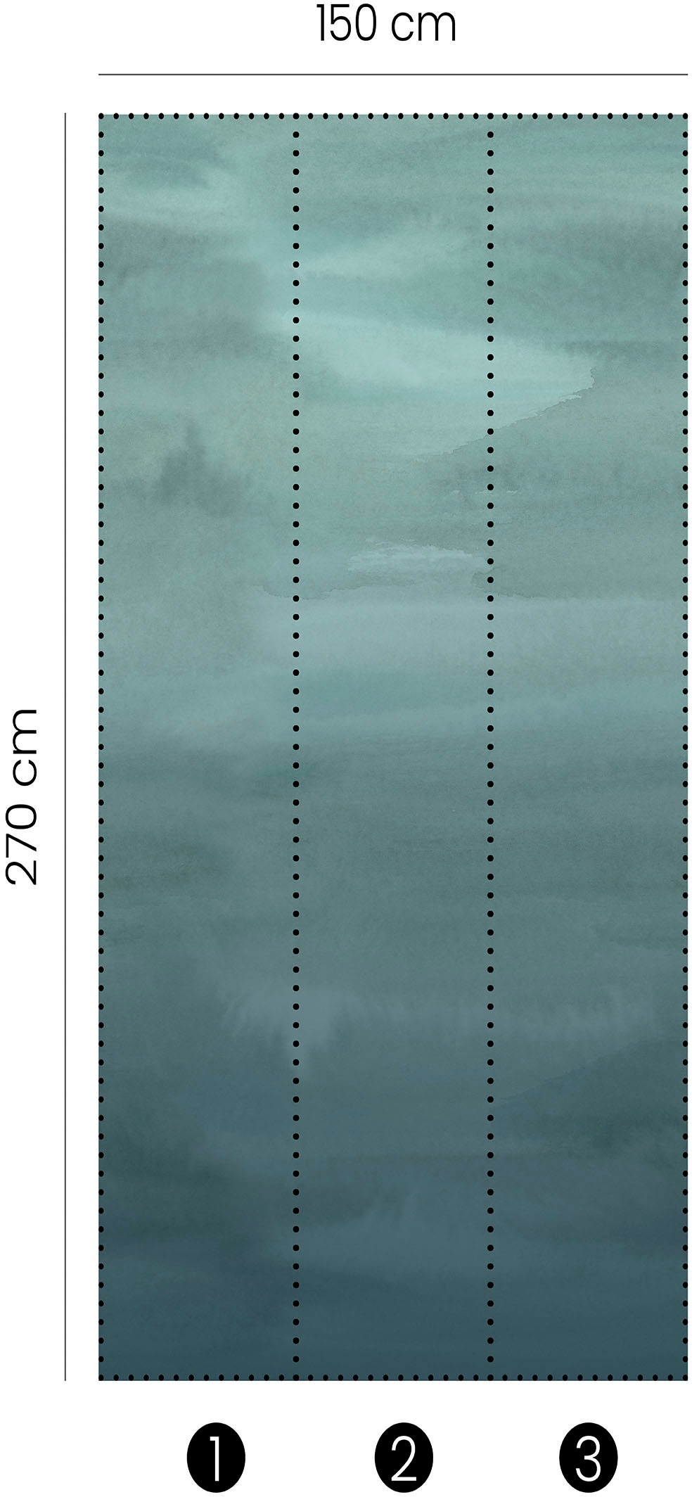 Fashion for walls Papier peint photo »Misty Mood« entretenu Phthalate frei