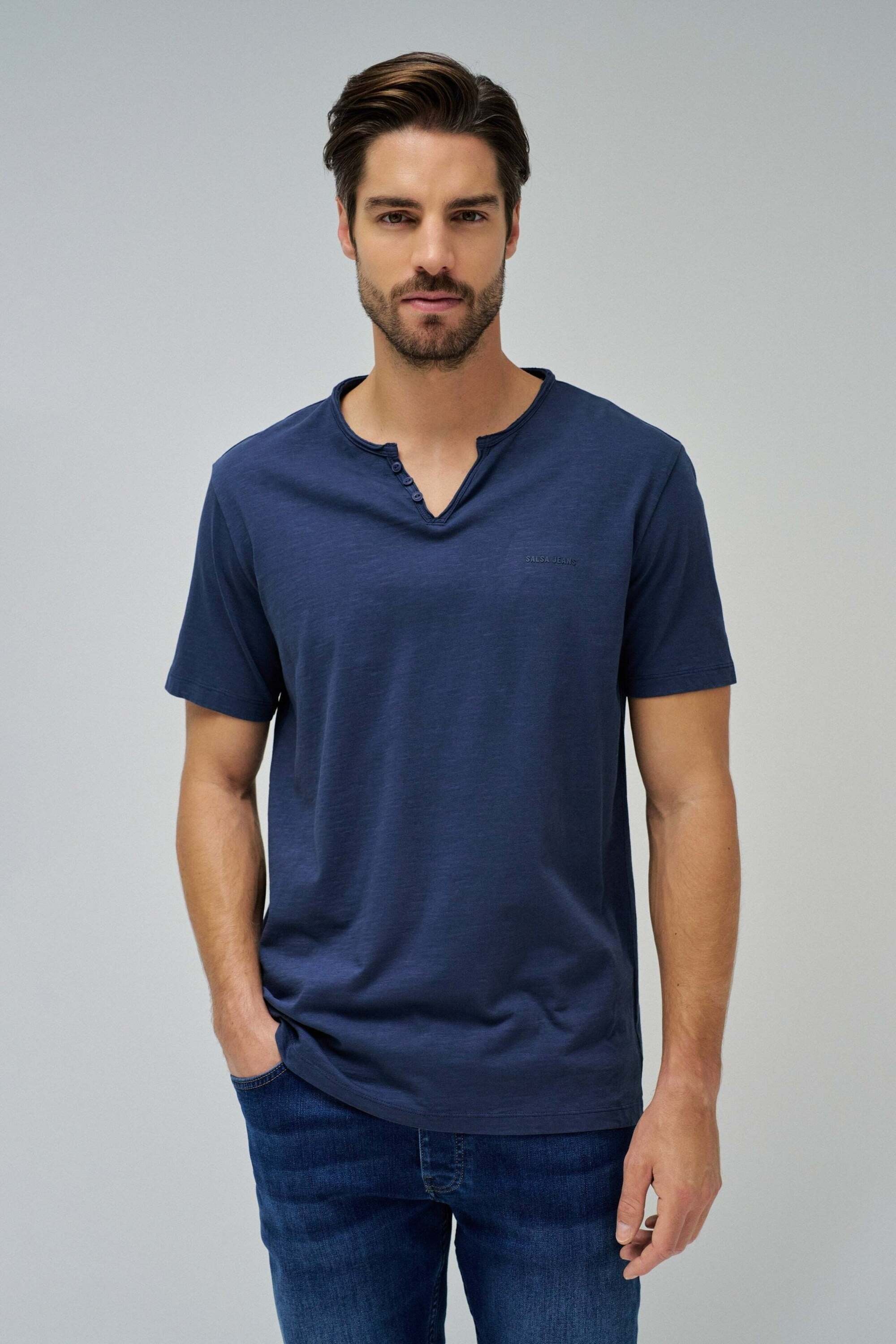 Salsa T-Shirt »Salsa Jeans T-Shirt V-Neck Basic«