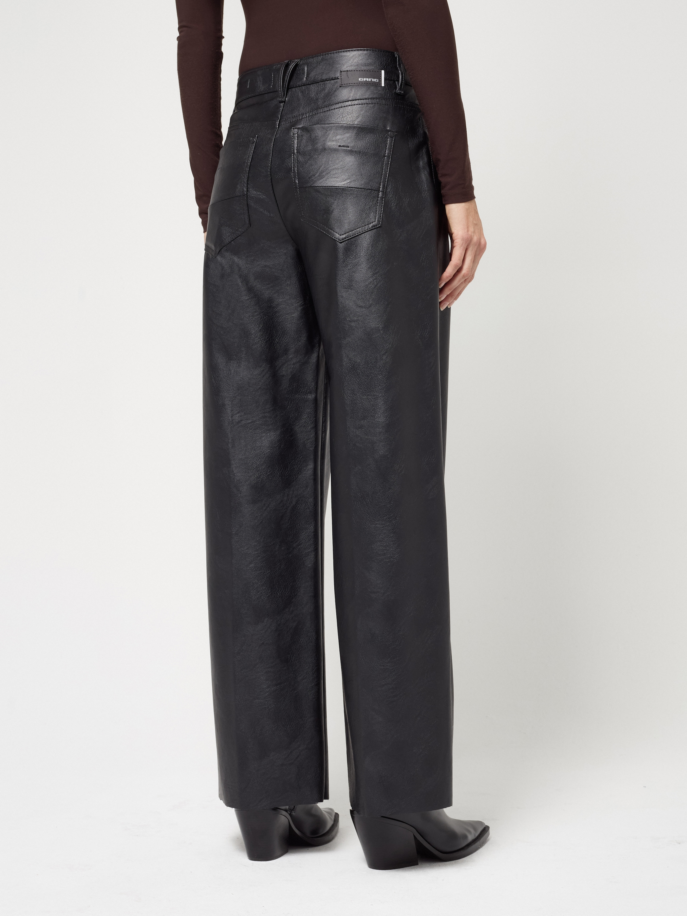 GANG Pantalon imitation cuir »94CARLOTTA«  en Wide Fit