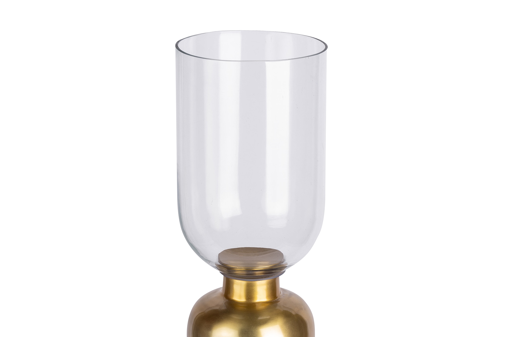 Kayoom Porte-bougies »Bodenkerzenhalter Shanti 225« Bodenkerzenhalter aus Metall, Marmor-Sockel, Windlicht aus Glas