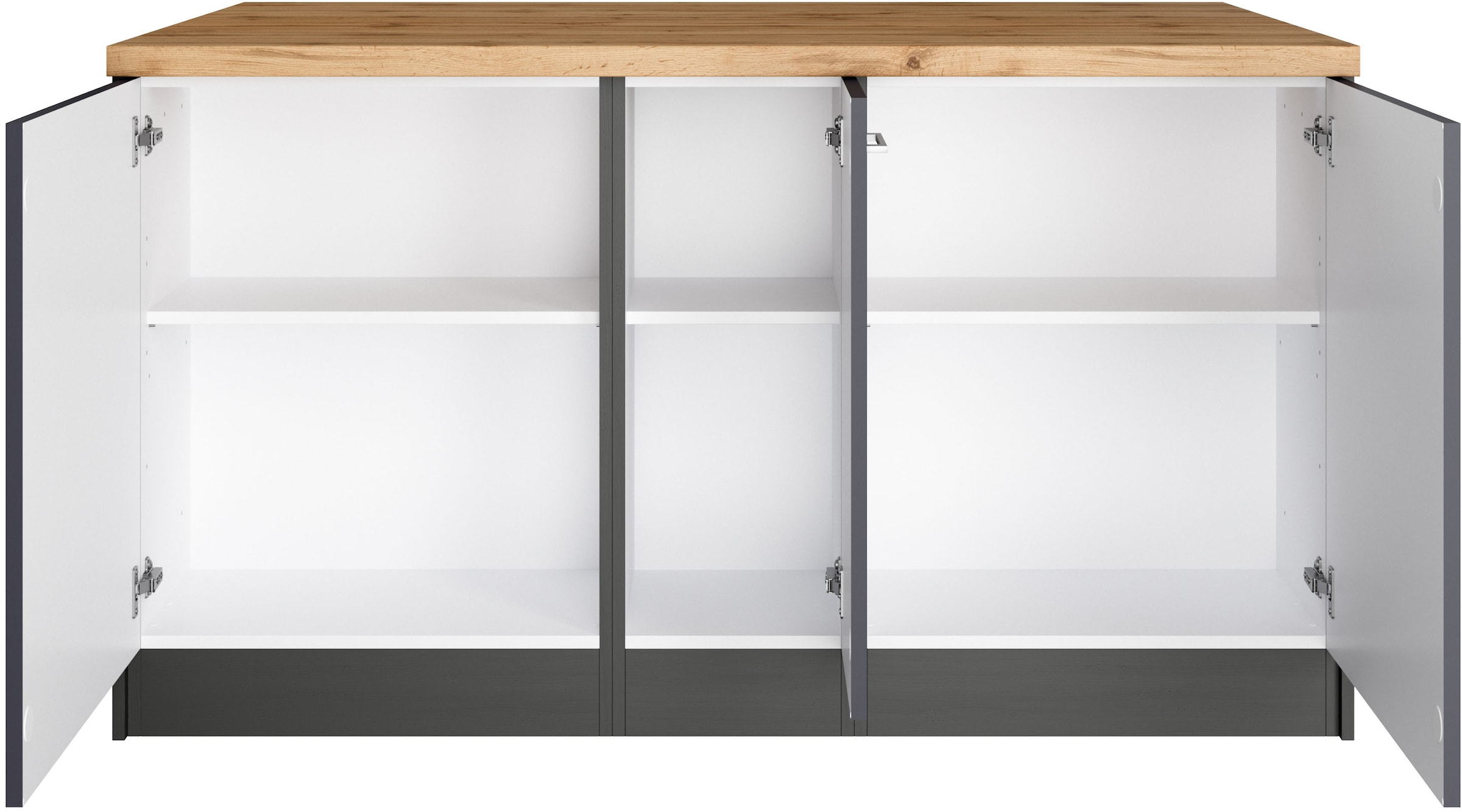 KOCHSTATION Ilot de cuisine »KS-Milan« dimensions 153/100 cm, beaucoup d’espace de rangement, lieu central : cuisine