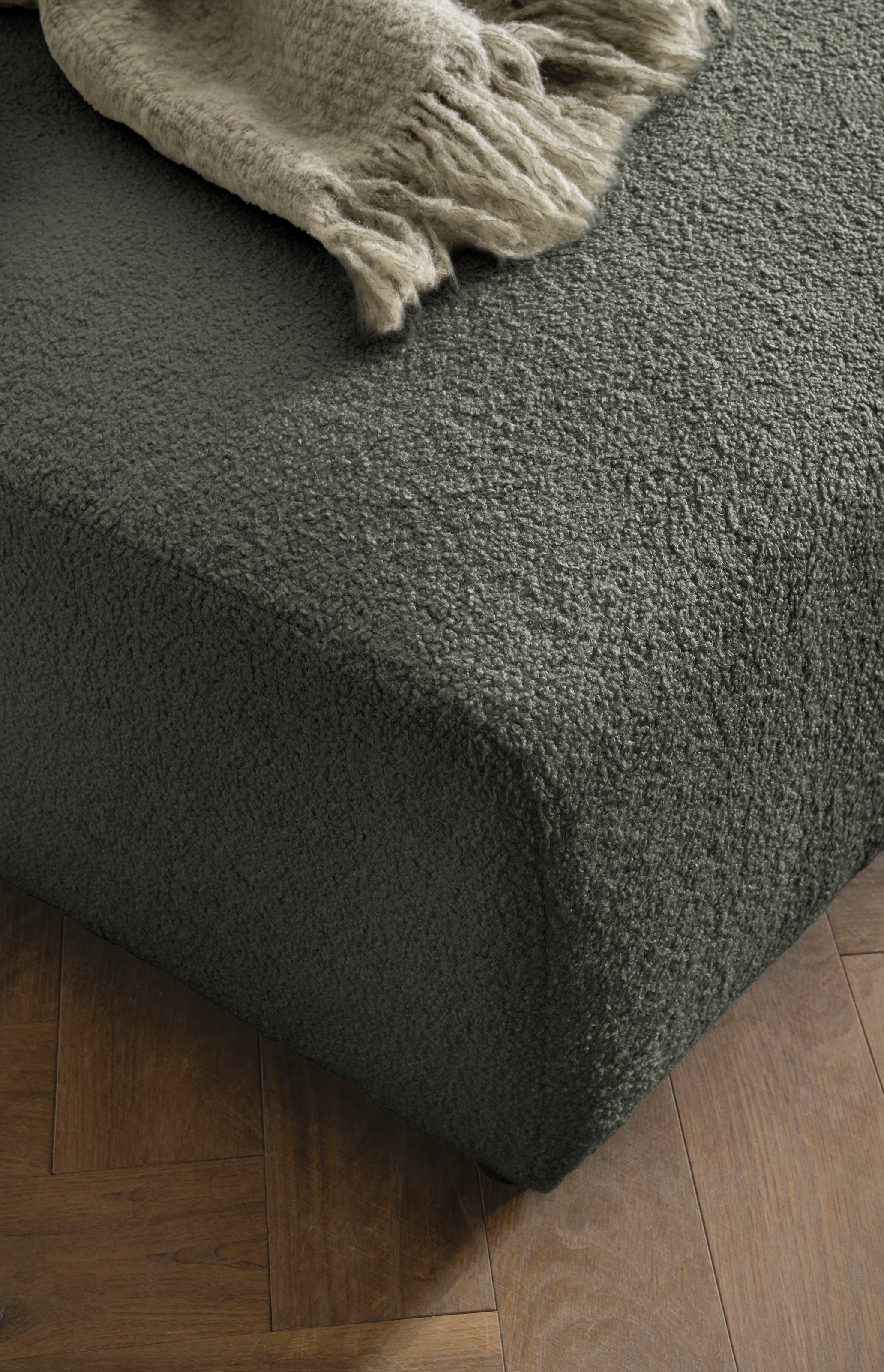 Home affaire Coin rembourré »BAKELS, Ecksofa-Set mit Hocker, L-Form mit Schlaffunktion« Ecksofa-Set (incl. Hocker) im trendigen Megacord